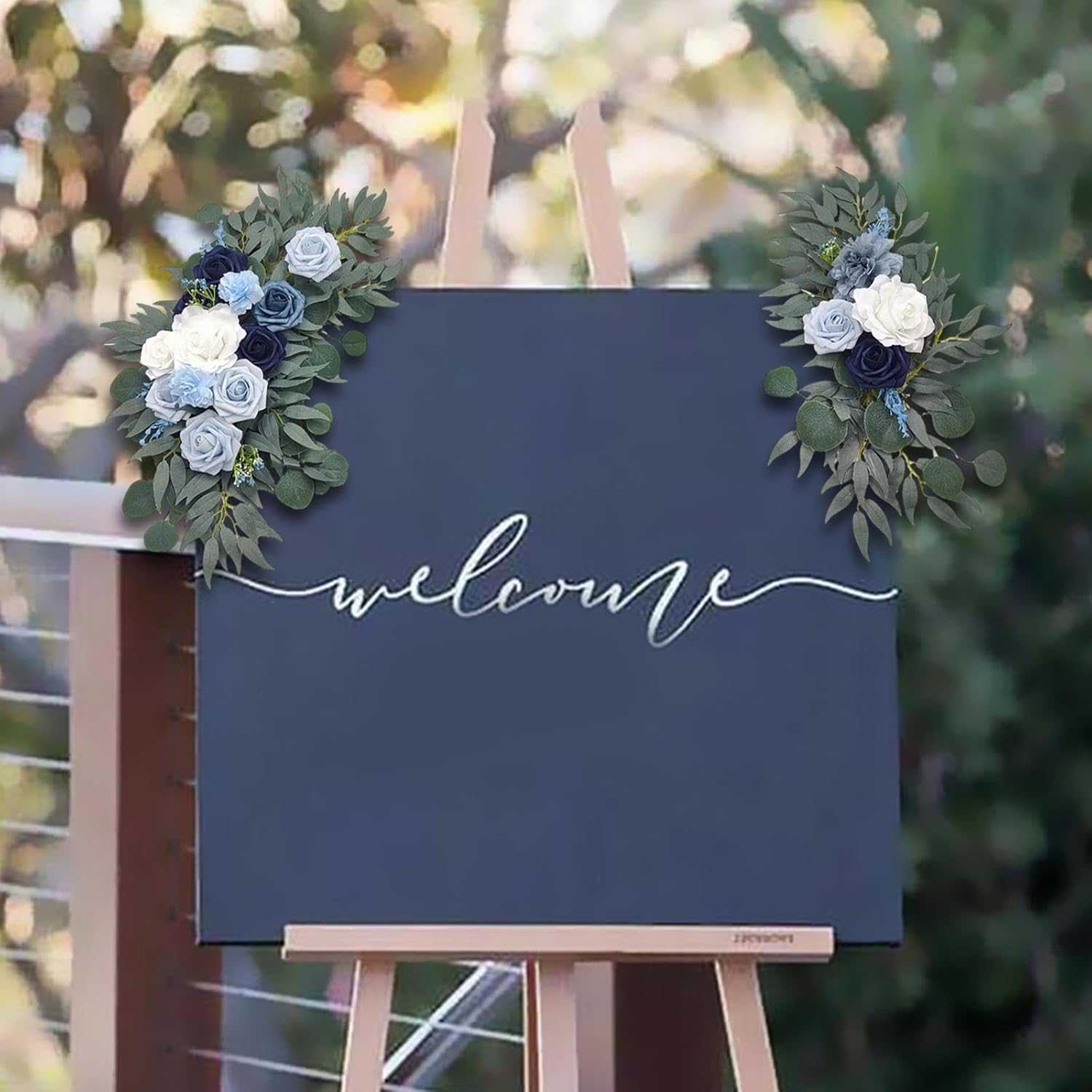 Artificial Blue Flower Swag for Wedding Arch