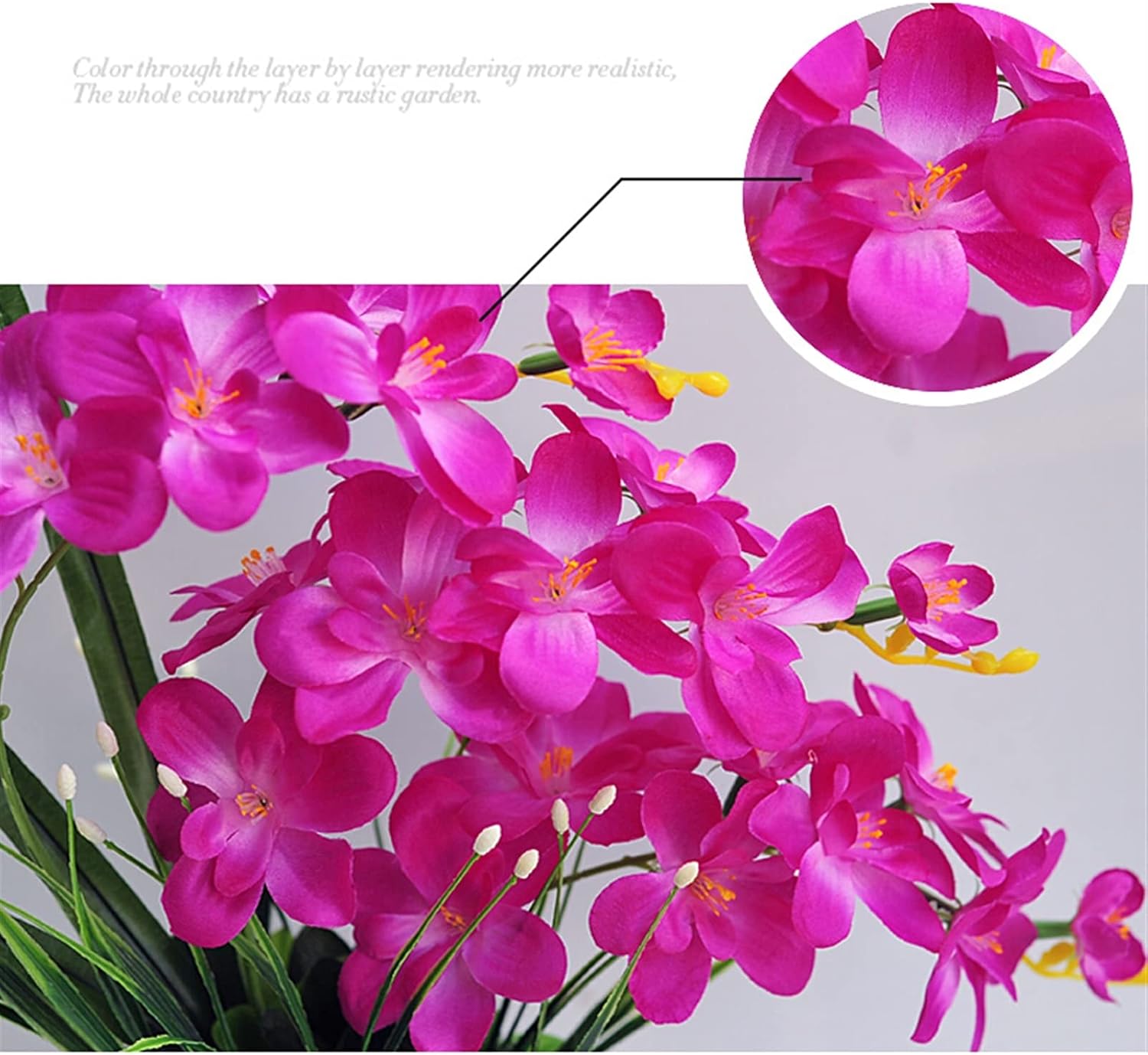 Artificial Orchid Potted Plants for Home and Office