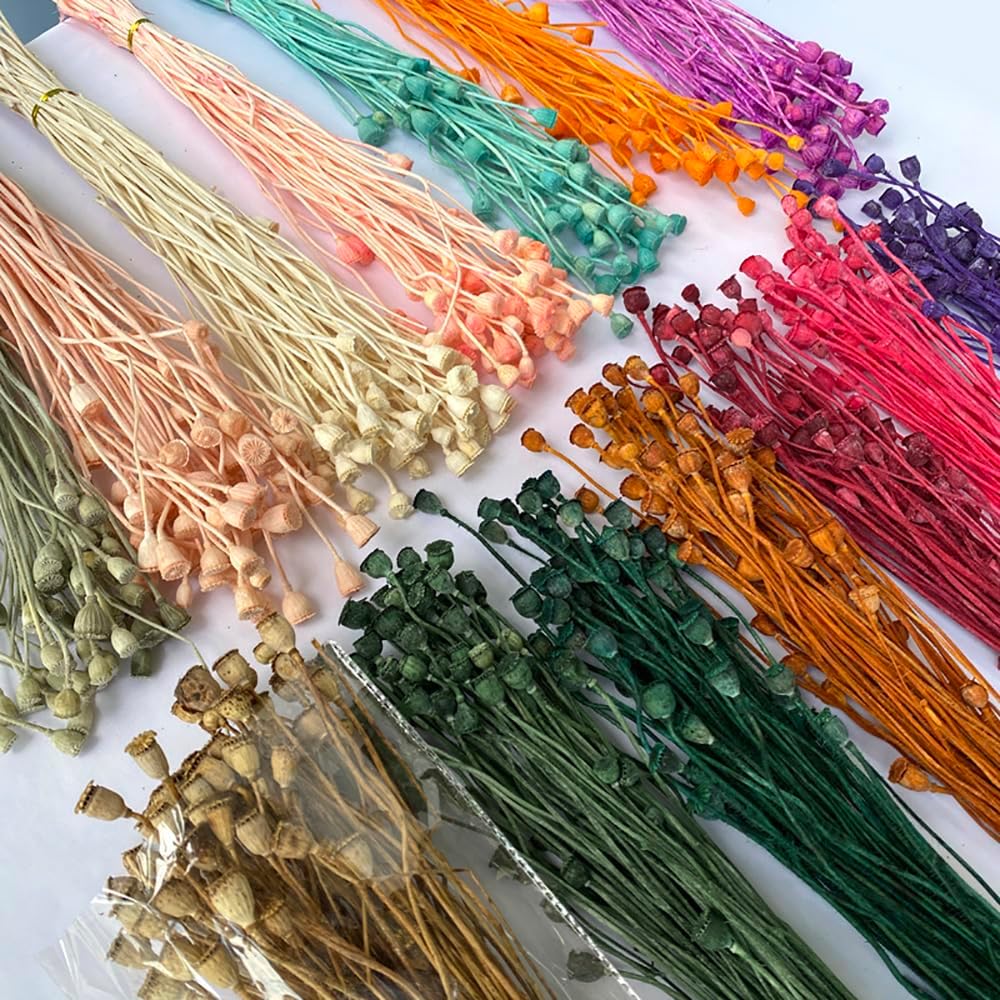 40PCS Dried Flowers 1378-1575 Inch Artificial Floral Arrangements