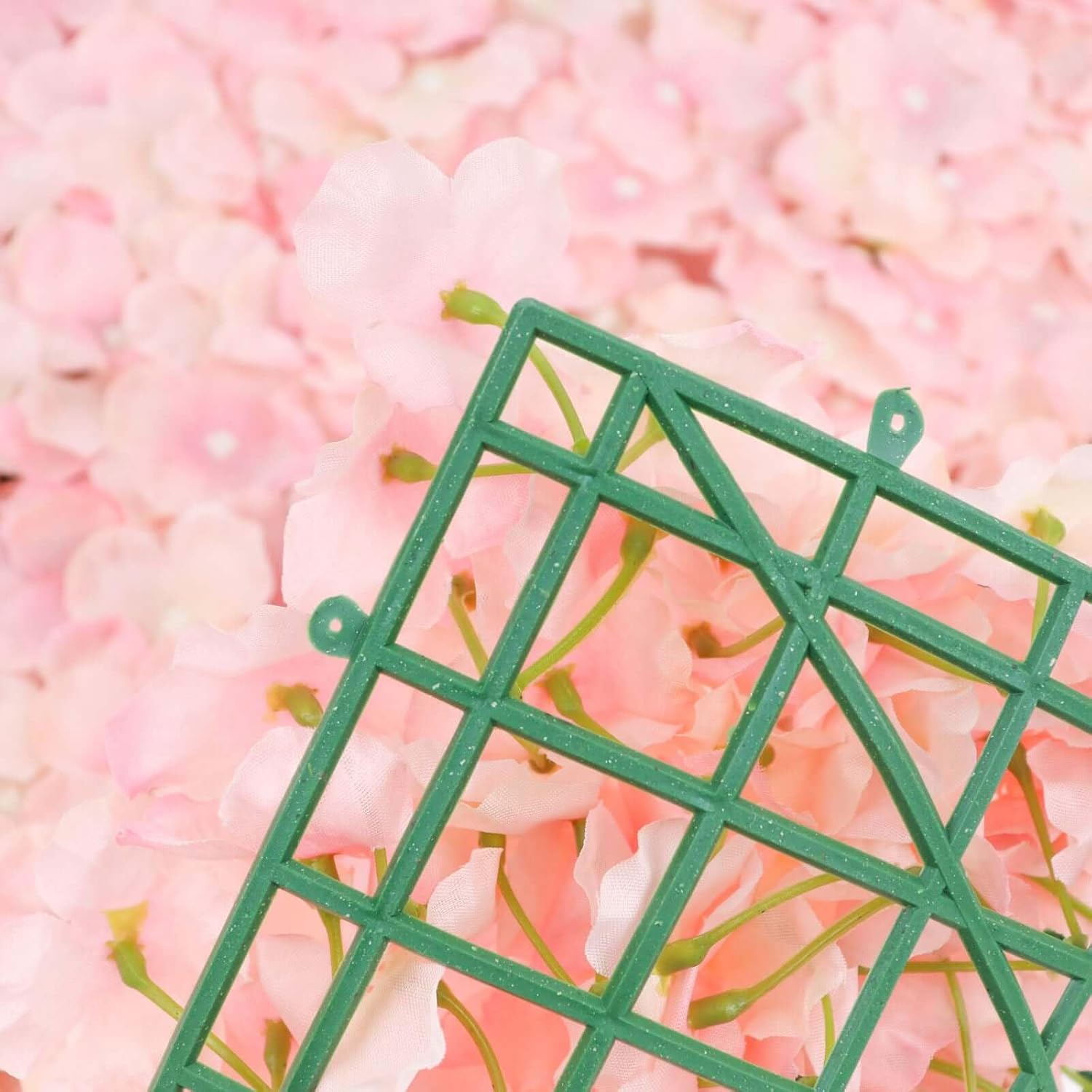 Efavormart 4 Piece Blush Silk Hydrangea Flower Decor Mat