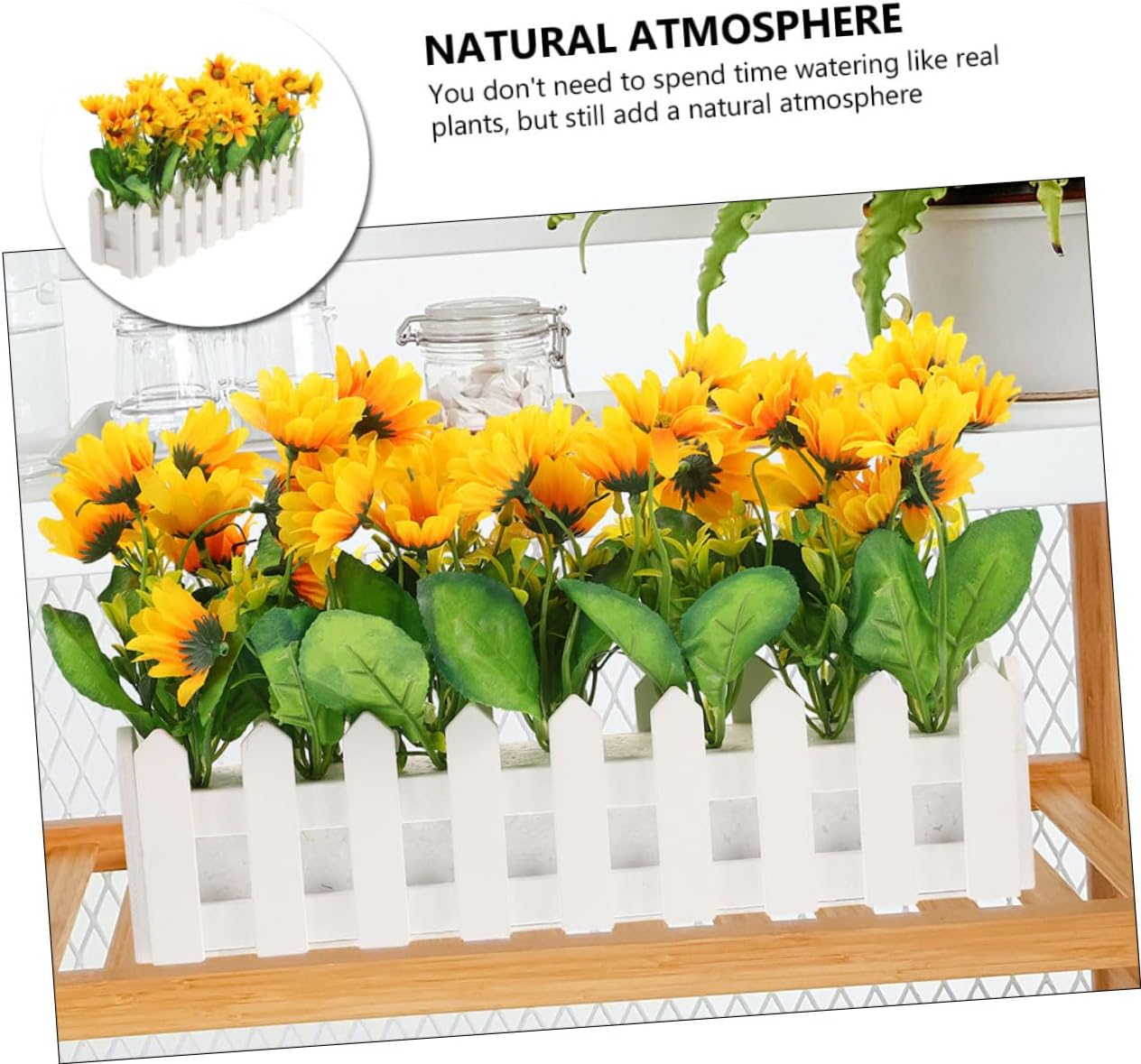 White Artificial Sunflower Flower Arrangement