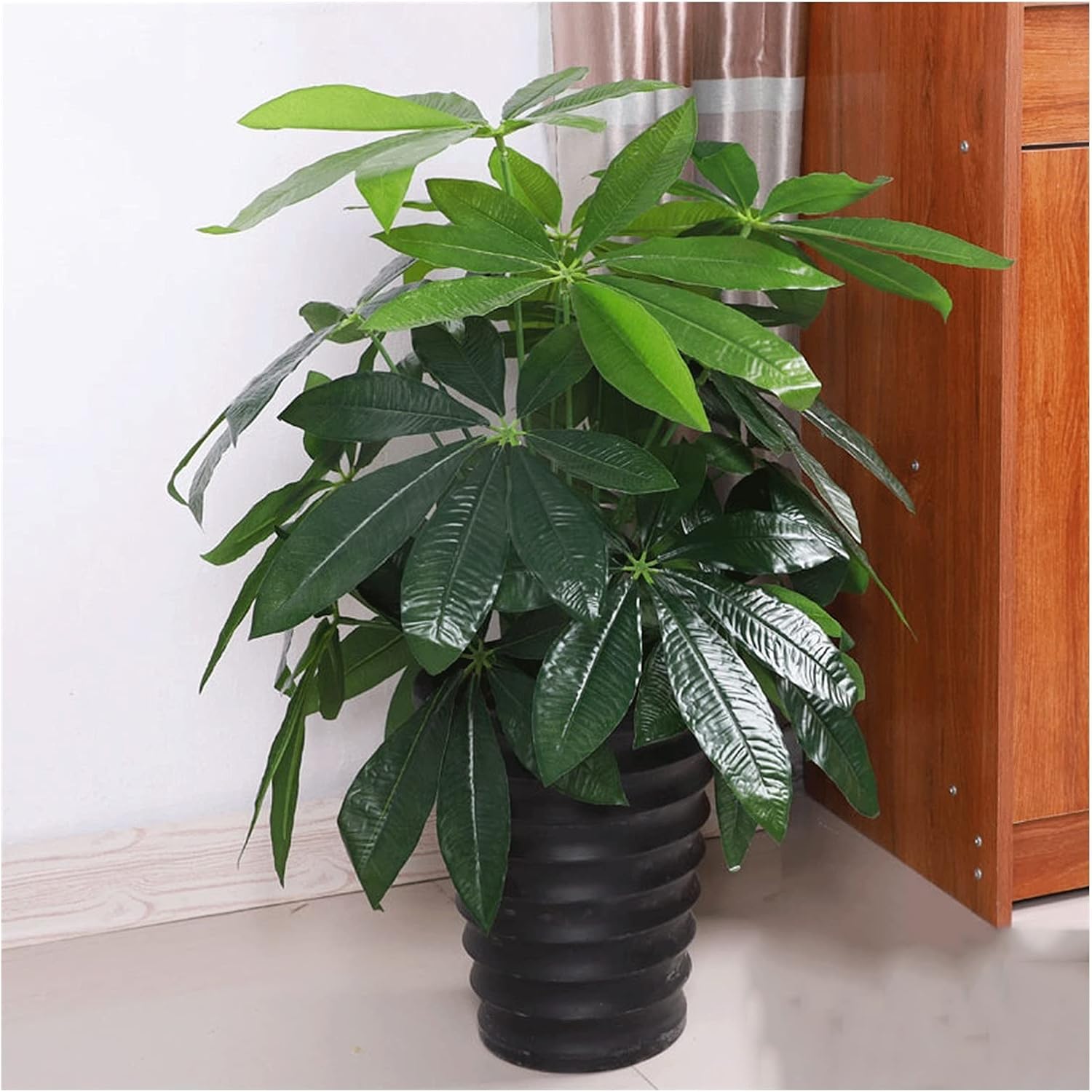 Artificial Pine Bonsai Tree 295 Inch Faux Plants with 18 Leaves