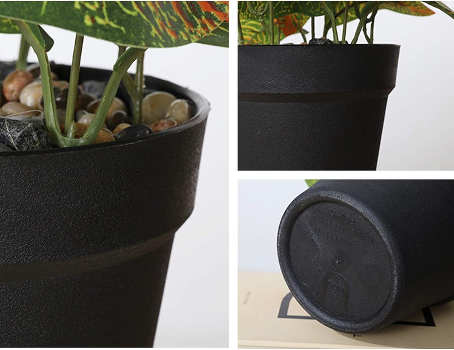 Artificial Watermelon Leaves Potted Plants for Home Office Decor
