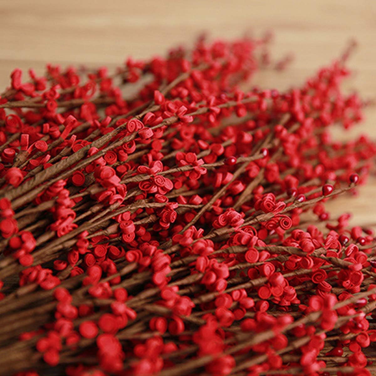 Yinhua 10 Pcs 295 Inch Red Artificial Jasmine Flowers