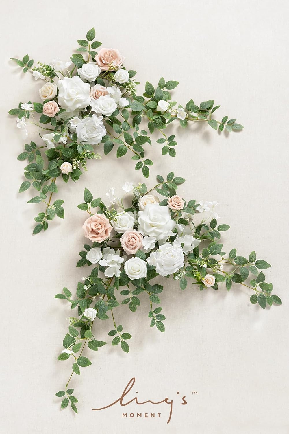 Lings Moment 2PCS Artificial Floral Swags Centerpieces