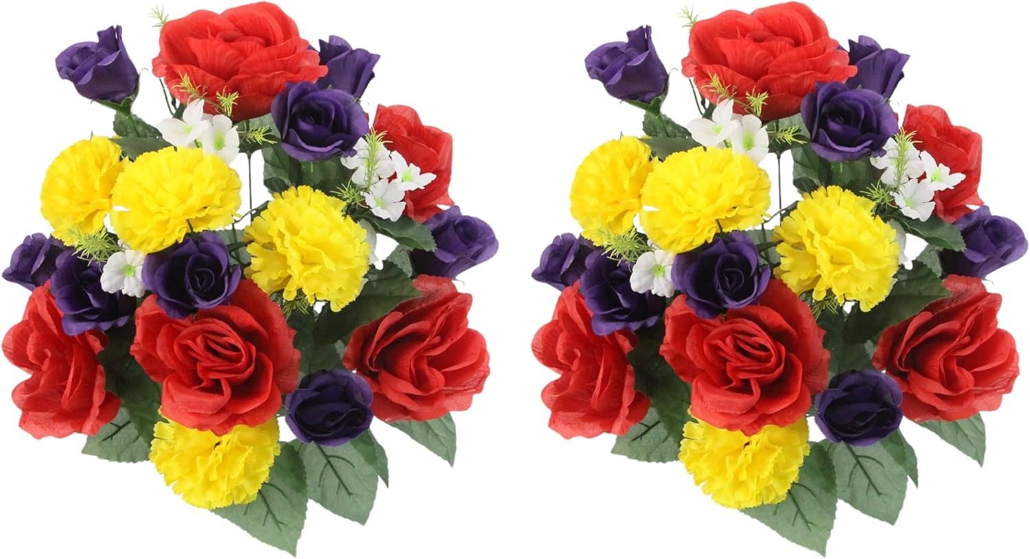 Admired By Nature 2 Pcs Artificial Spring Flowers Bouquet