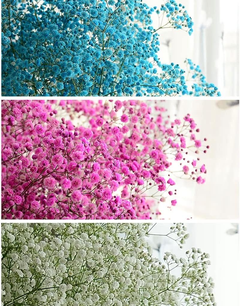 Gypsophila Artificial Flowers with Vase Set