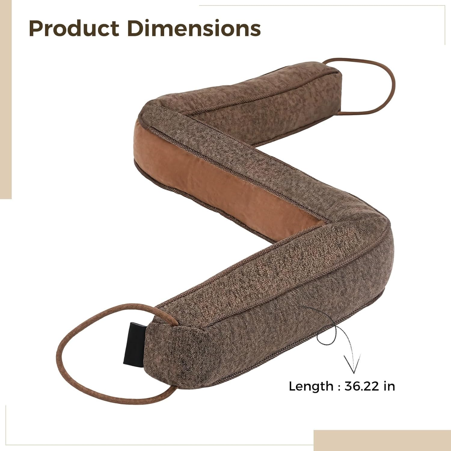 30 Inch Under Door Draft Stopper with L-Shaped Design