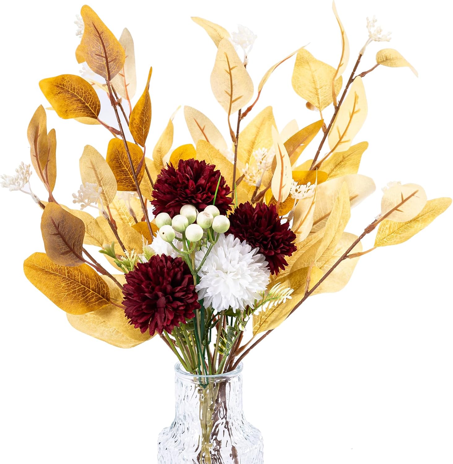 GOSTADY Artificial Chrysanthemum Flowers with Real Touch Stems