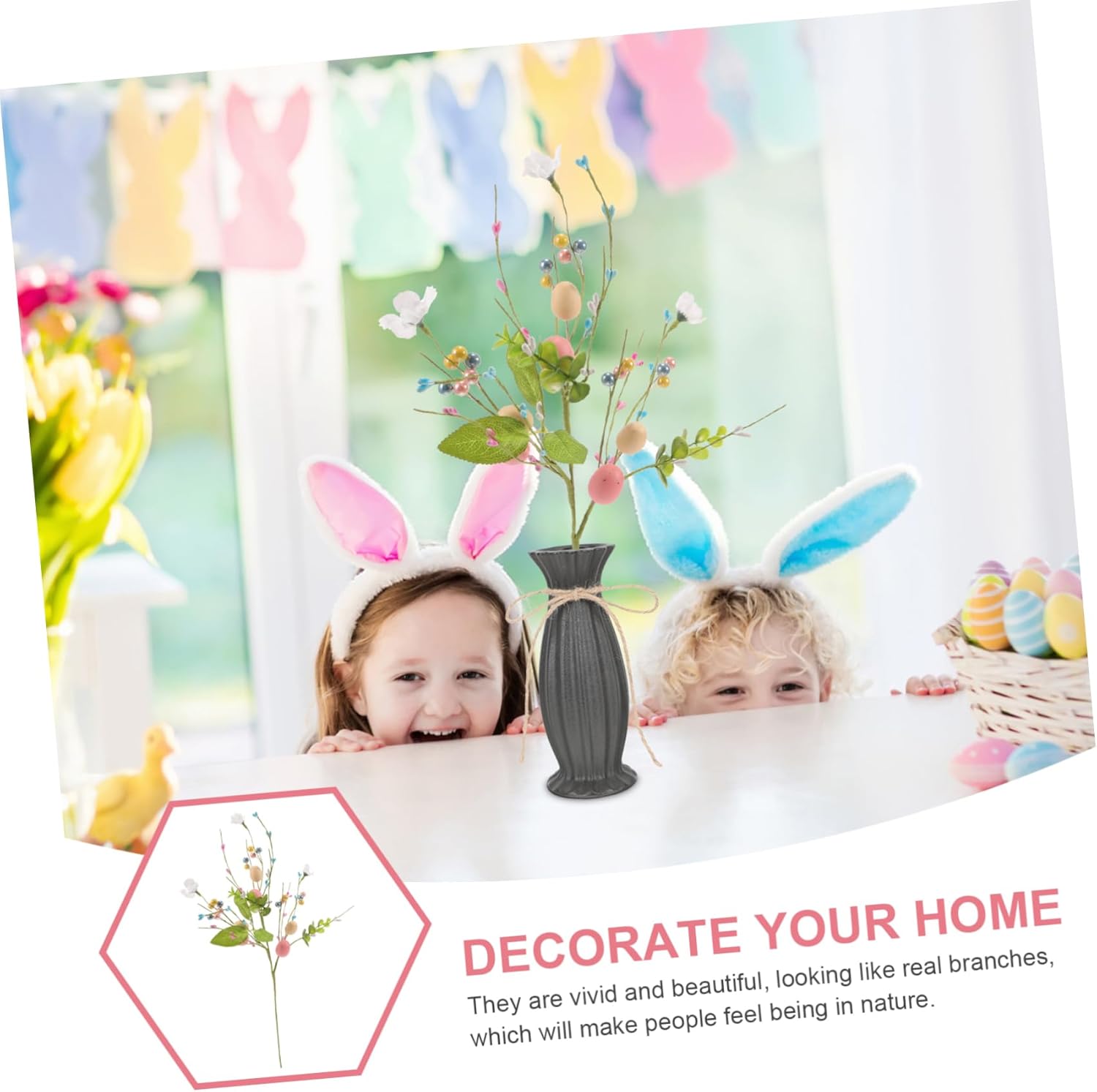 Easter Egg Decoration Artificial Flower Branches