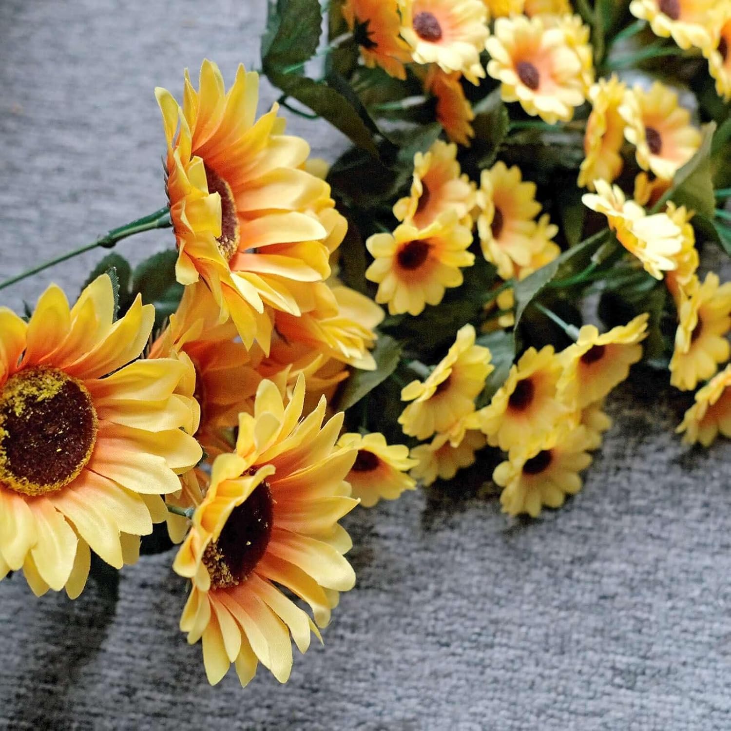 Efavormart 22 Inch Artificial Sunflower Vine Bush Decor