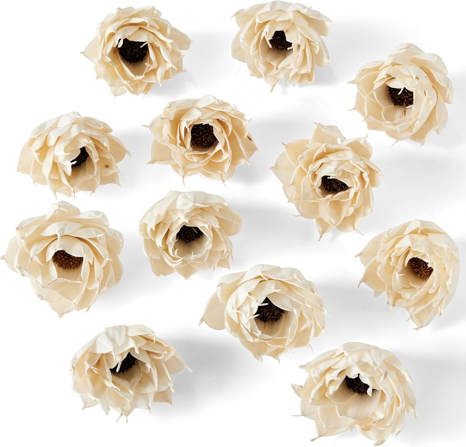 Oh Youre Lovely Wood Flower with Thistle Center 3 Inches