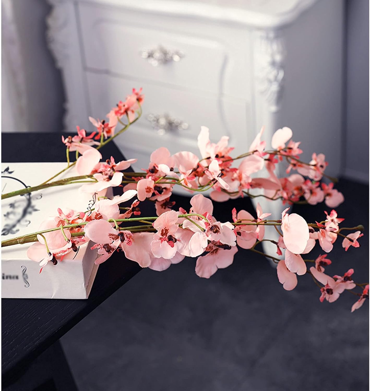 Artificial Dancing Orchid with Bottle Luxury Decor