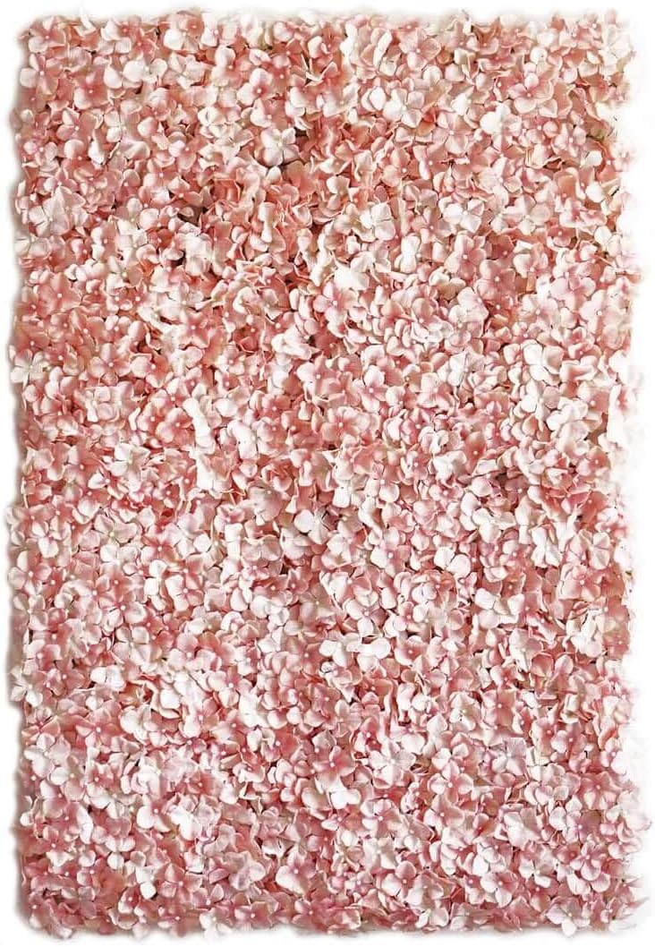 Efavormart 4 Piece Blush Silk Hydrangea Flower Decor Mat