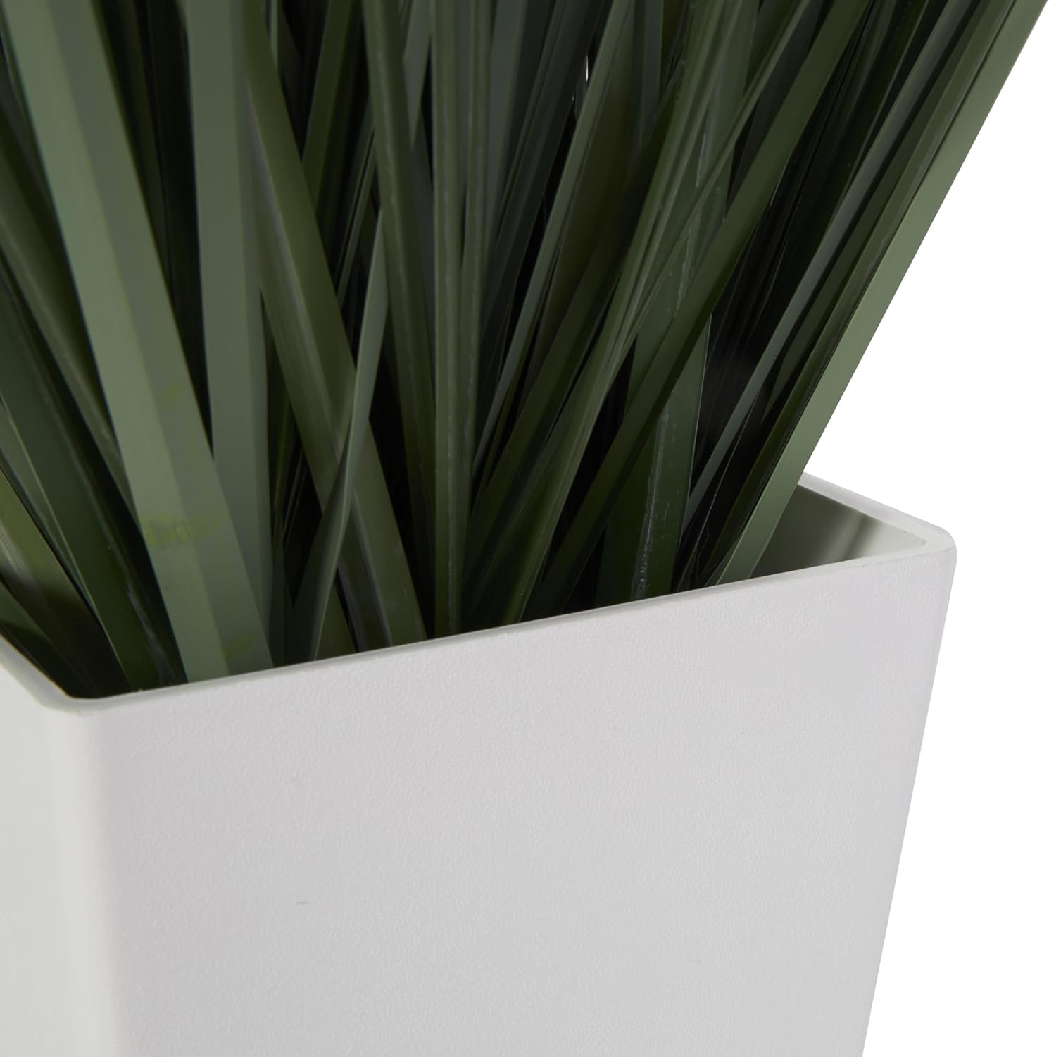 Deco 79 Artificial Plant with White Pot 19x19x28 Inches Green