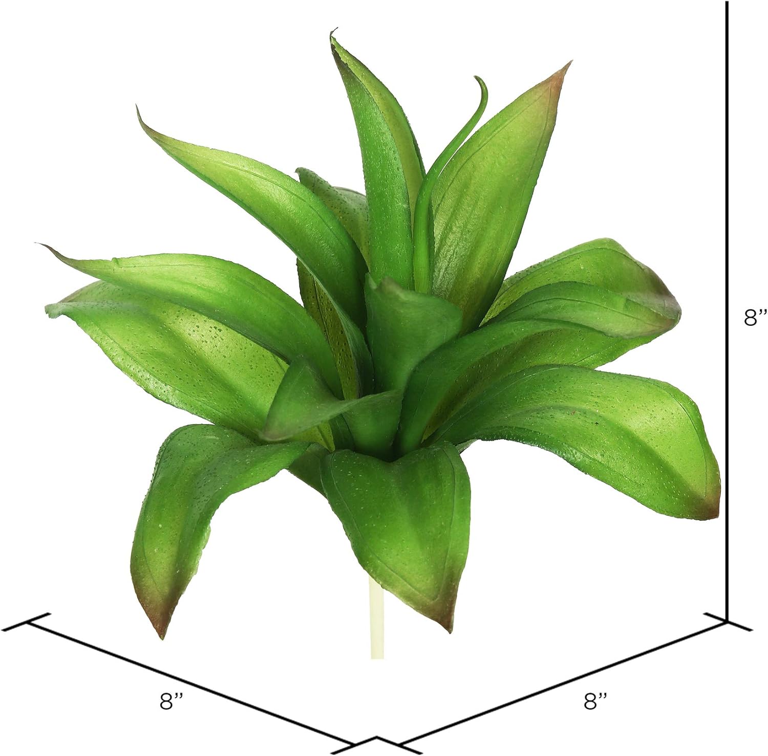Vickerman Everyday 8 Inch Indoor Artificial Green Agave Stem 3 Pack