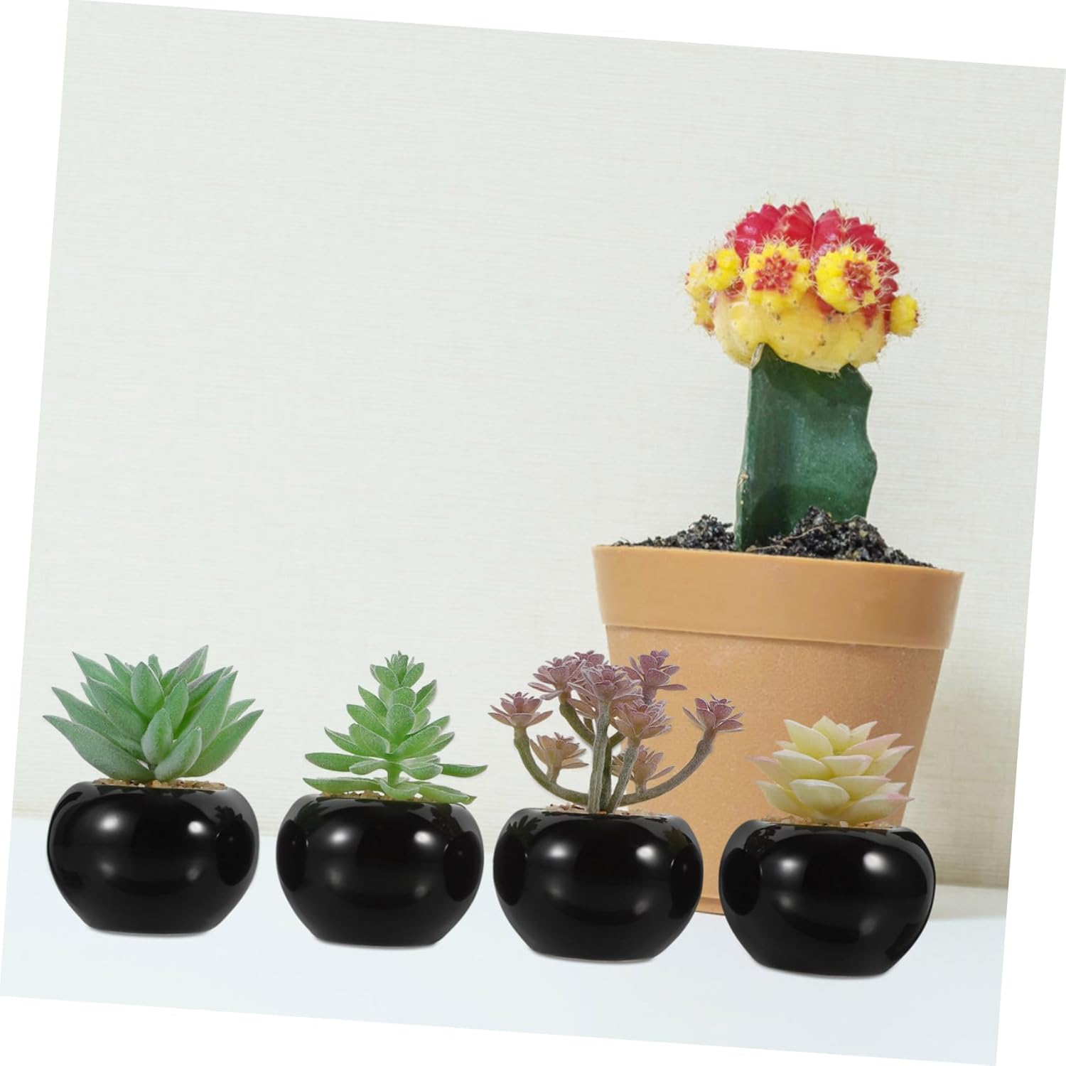 4pcs Artificial Potted Bonsai Plants Home Decor