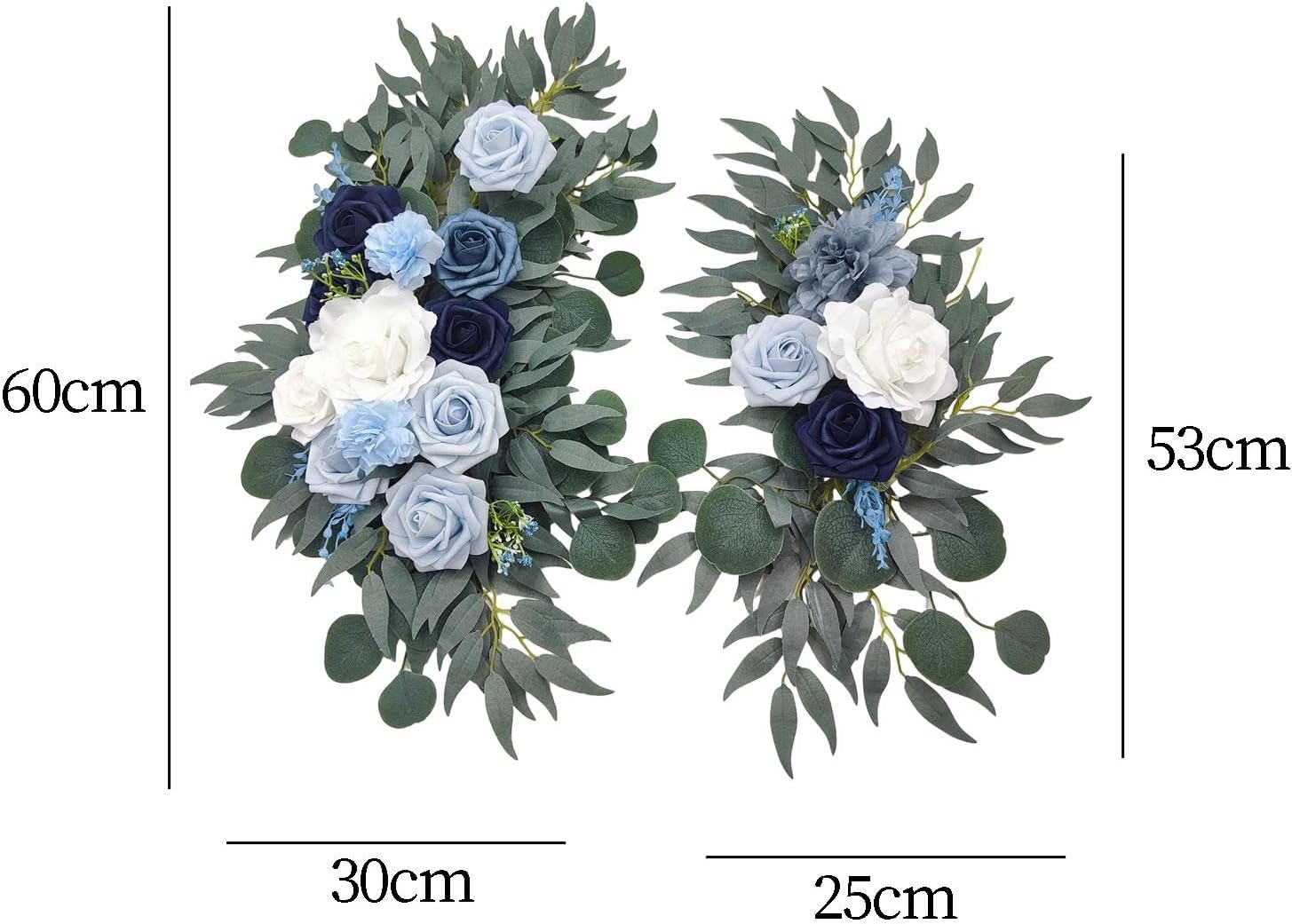 Artificial Blue Flower Swag for Wedding Arch