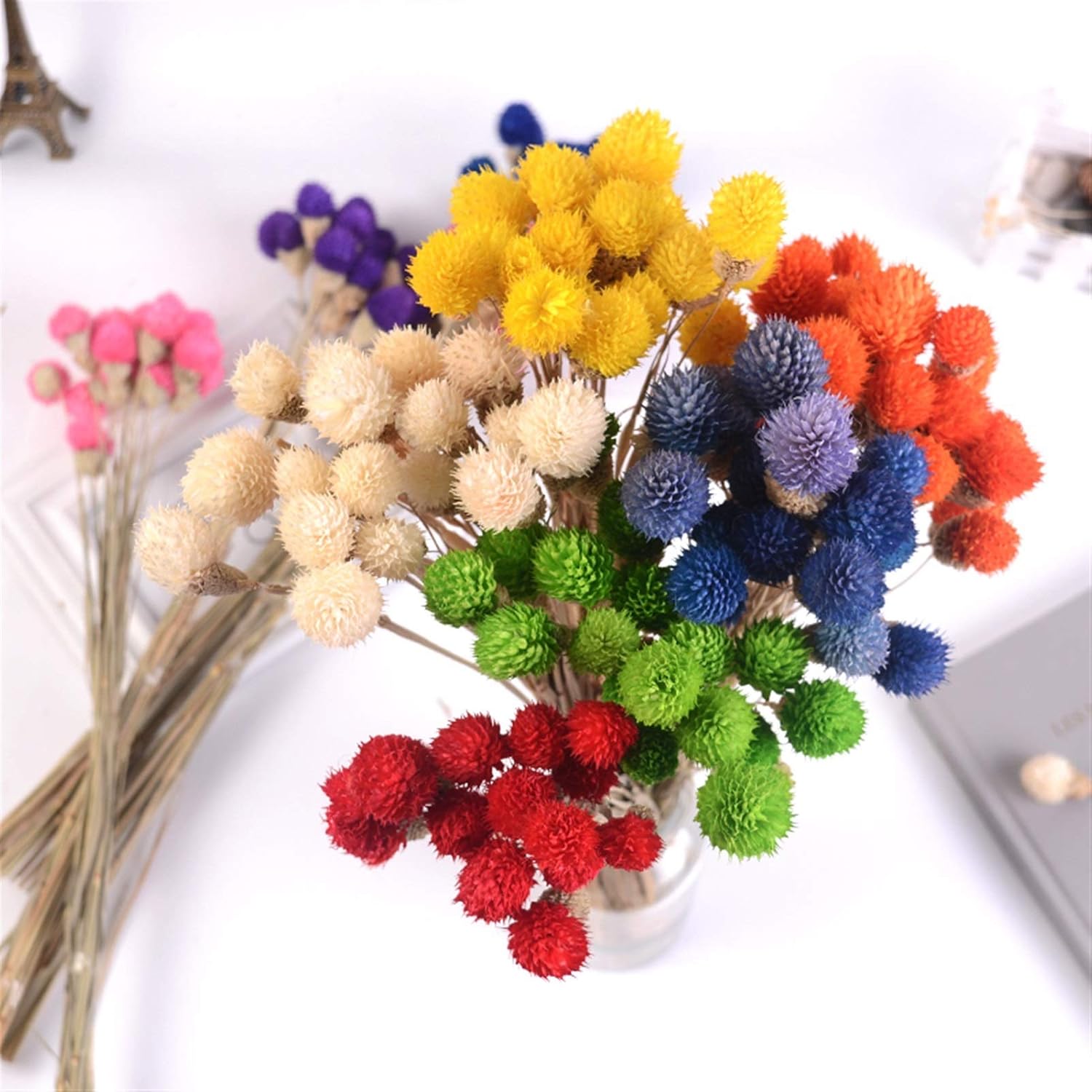 Natural Dried Flowers 15Pcs Strawberry Fruit Grass Wedding Bouquet Decoration