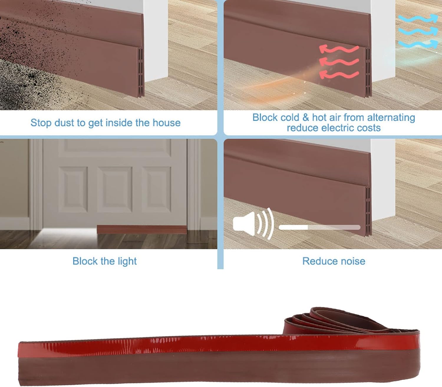 Adhesive Door Sweep for Energy Efficiency
