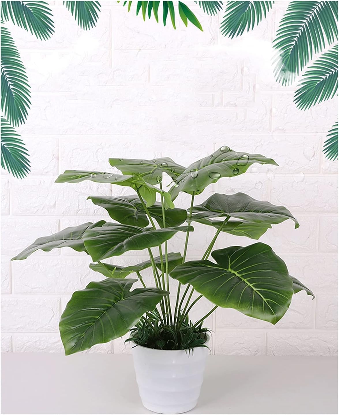 15 Inch Artificial Dripping Guanyin Tree Faux Plants