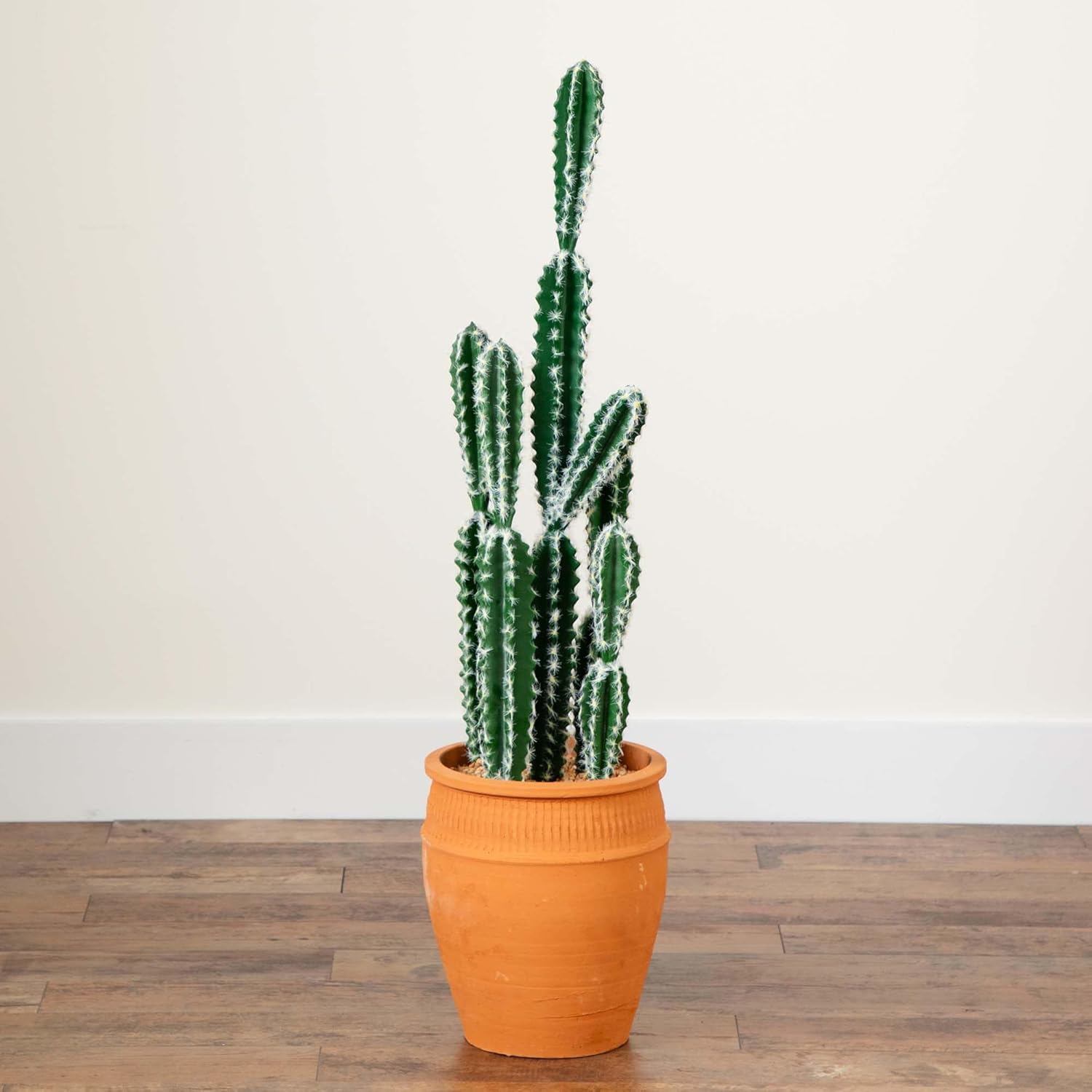 Nearly Natural 41in Artificial Cactus in Terracotta Planter