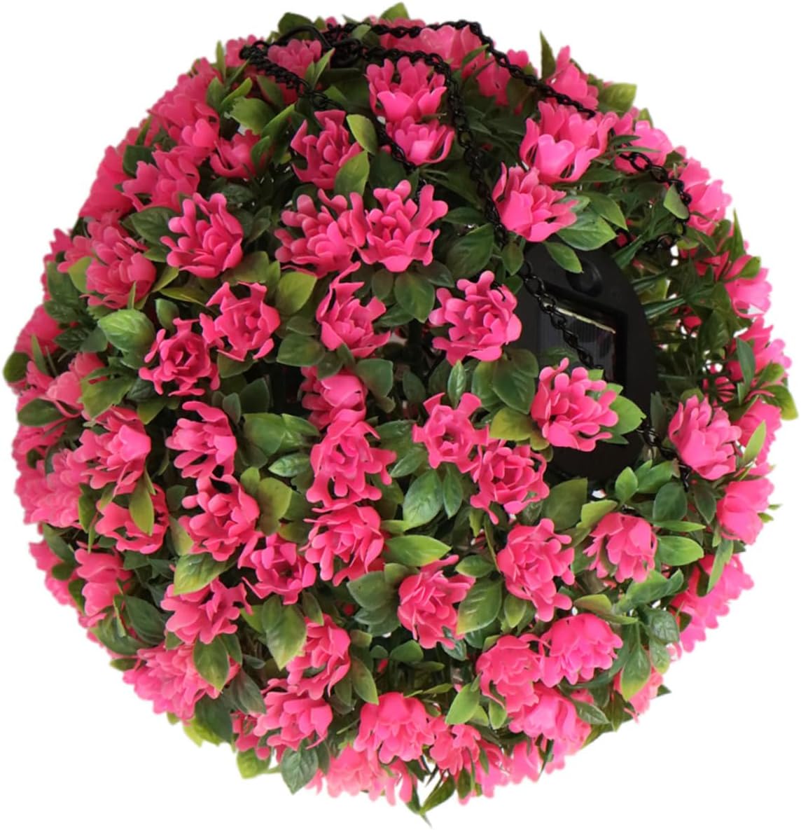 Solar-Powered Hanging Flower Ball for Outdoor Decor
