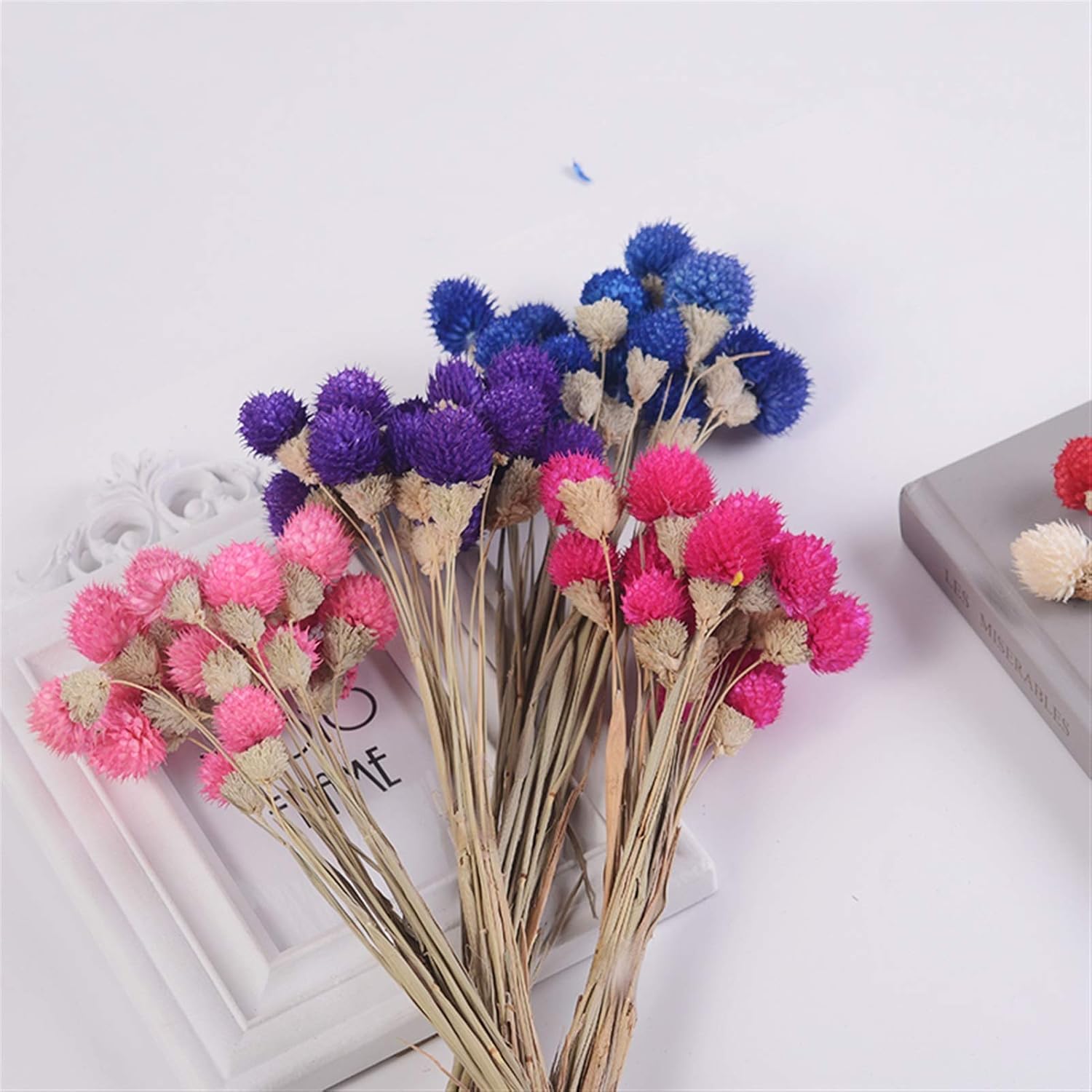 Natural Dried Flowers 15Pcs Strawberry Fruit Grass Wedding Bouquet Decoration