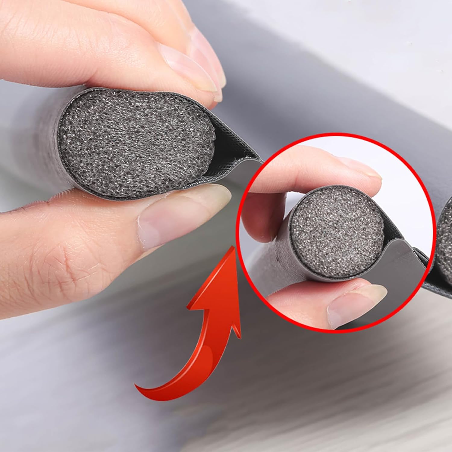Double-sided Door Draft Stopper for Noise and Wind Blockage
