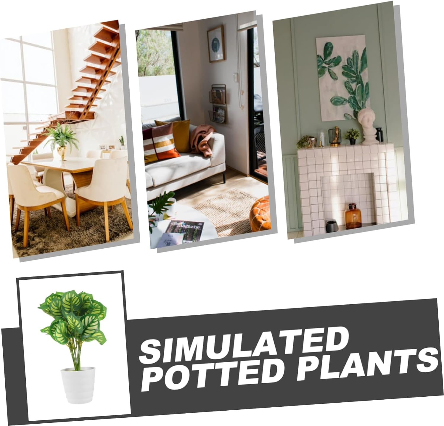 Fake Watermelon Leaf Bonsai Plant for Home Decor