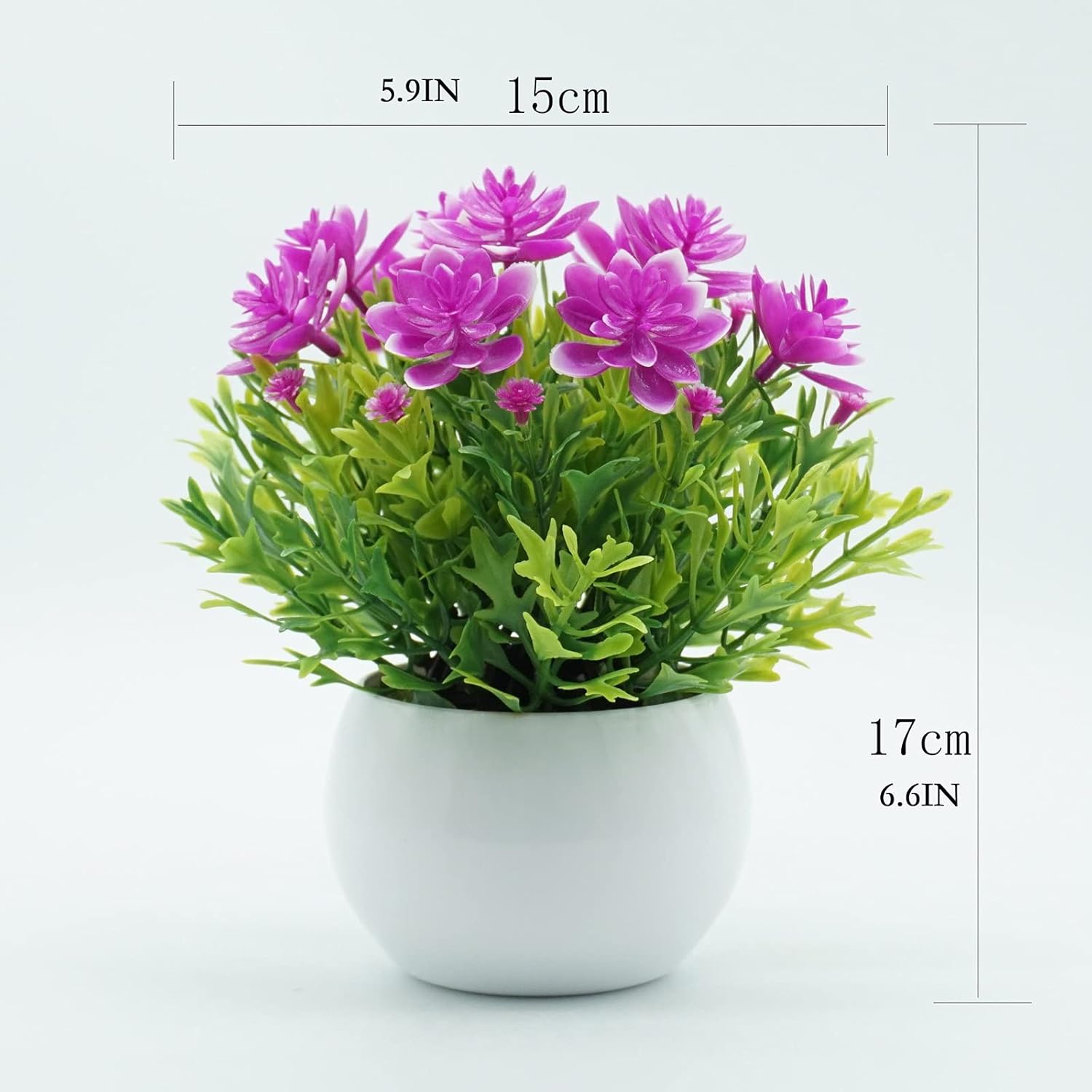GRCQLWT Artificial Potted Plant Indoor Bonsai Decor