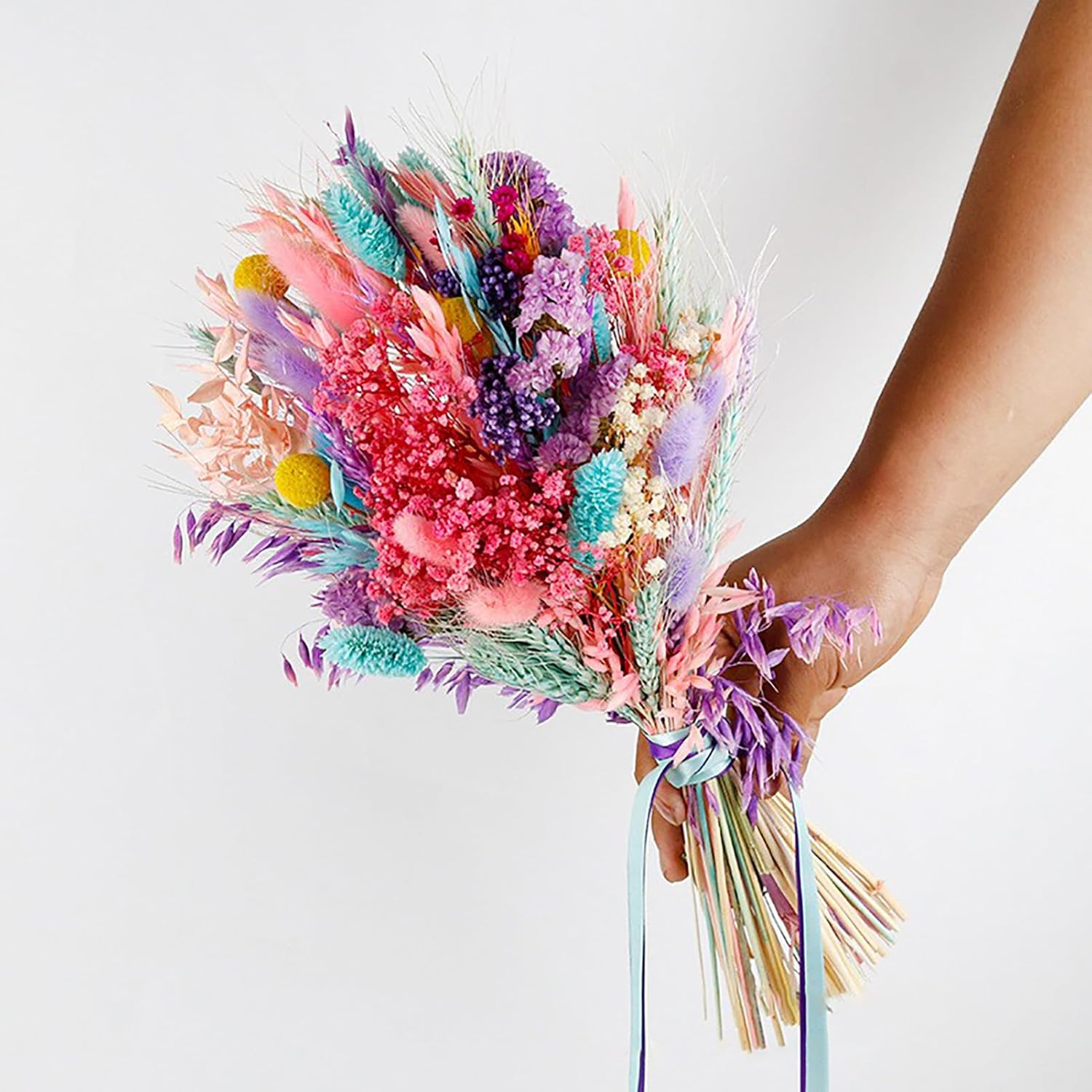 Wnvivi Pampas Grass Flower Bouquet 17 Inch Boho Centerpiece