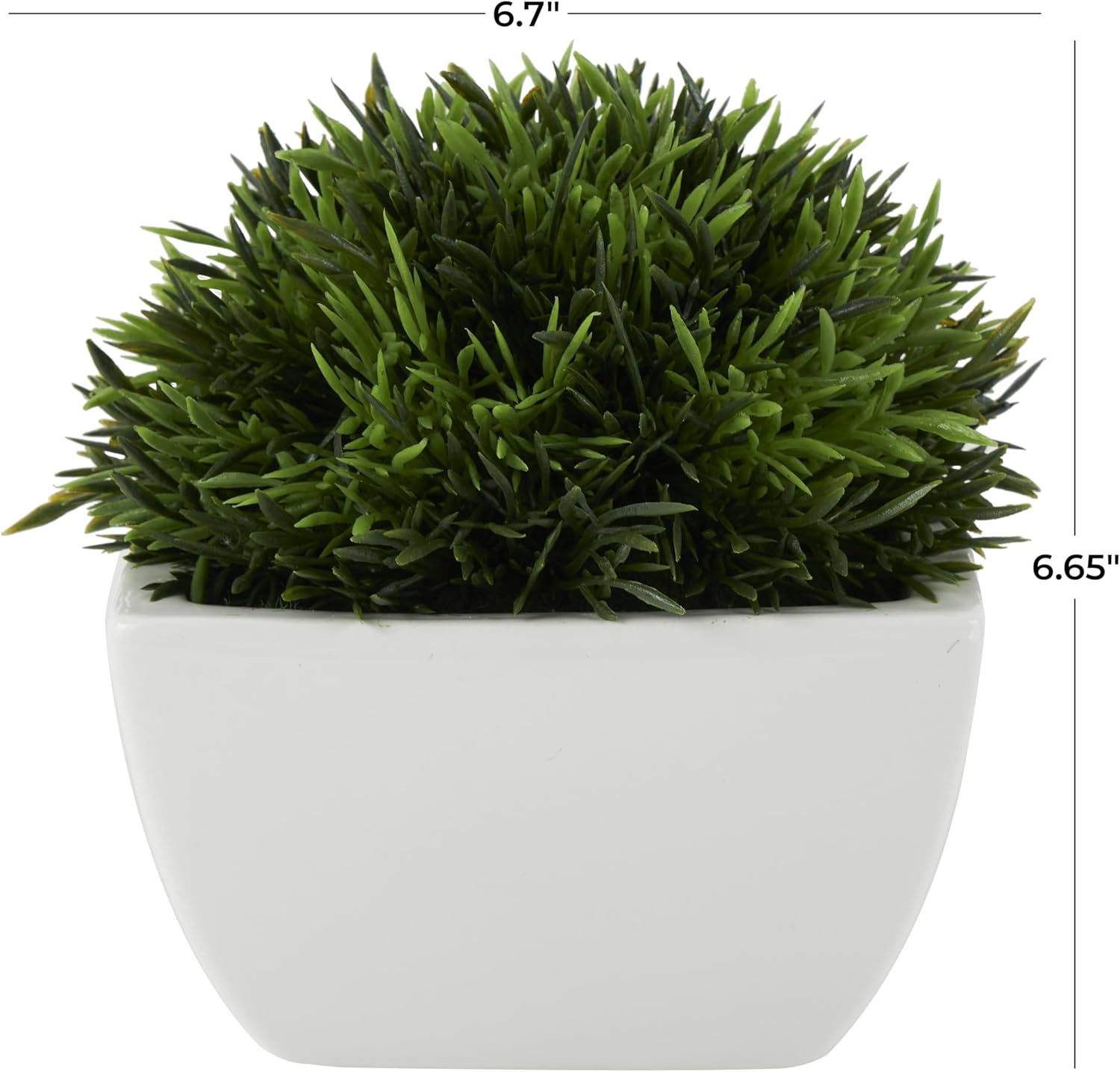 Deco 79 Faux Foliage Artificial Plant with White Ceramic Pot