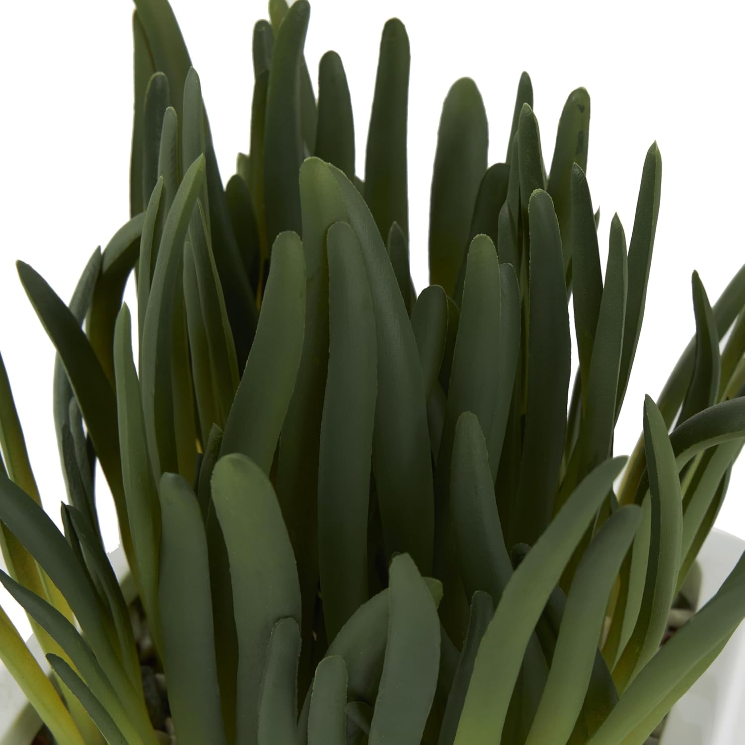 Deco 79 Artificial Plant with White Ceramic Pot 8x6x8 Inches Green