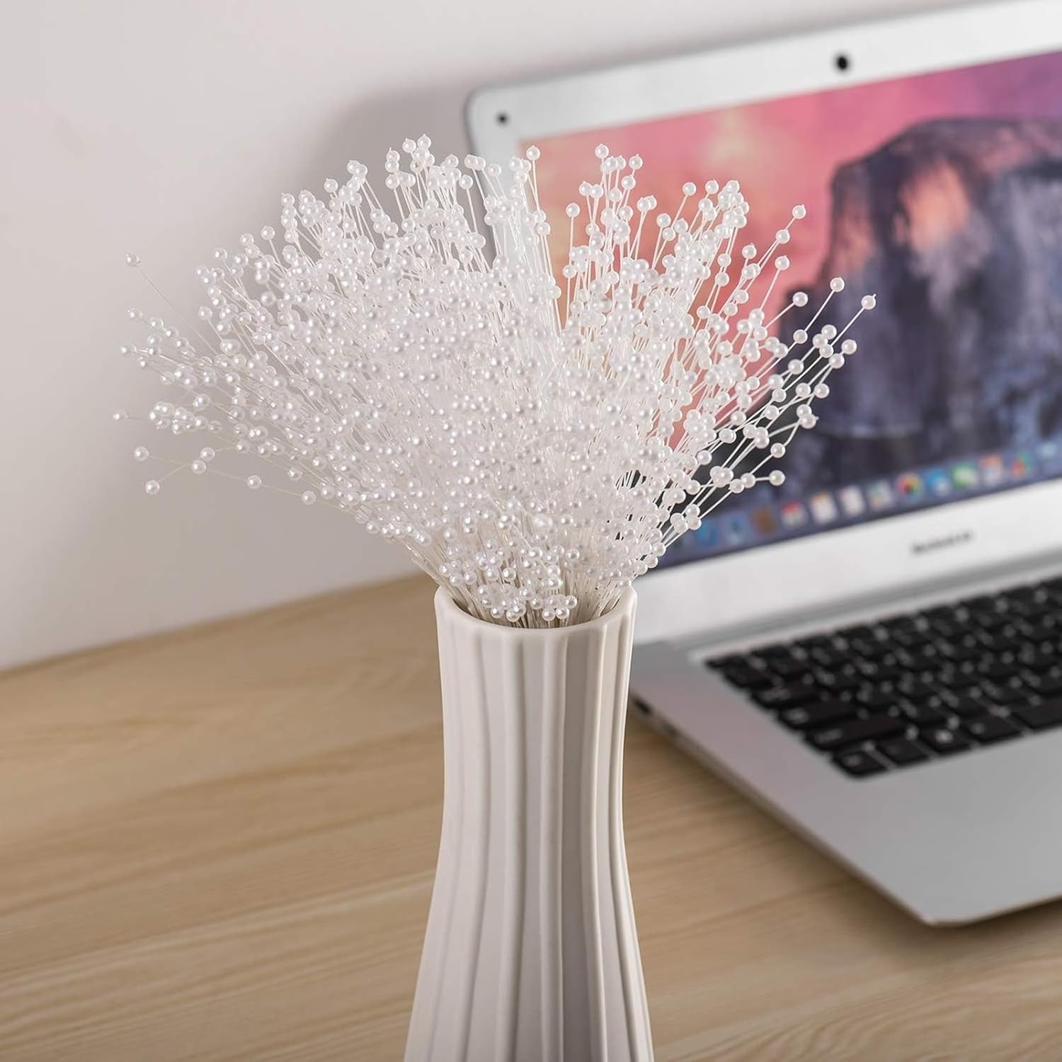 100 Pieces Pearl Sticks for Crafts and Decorations