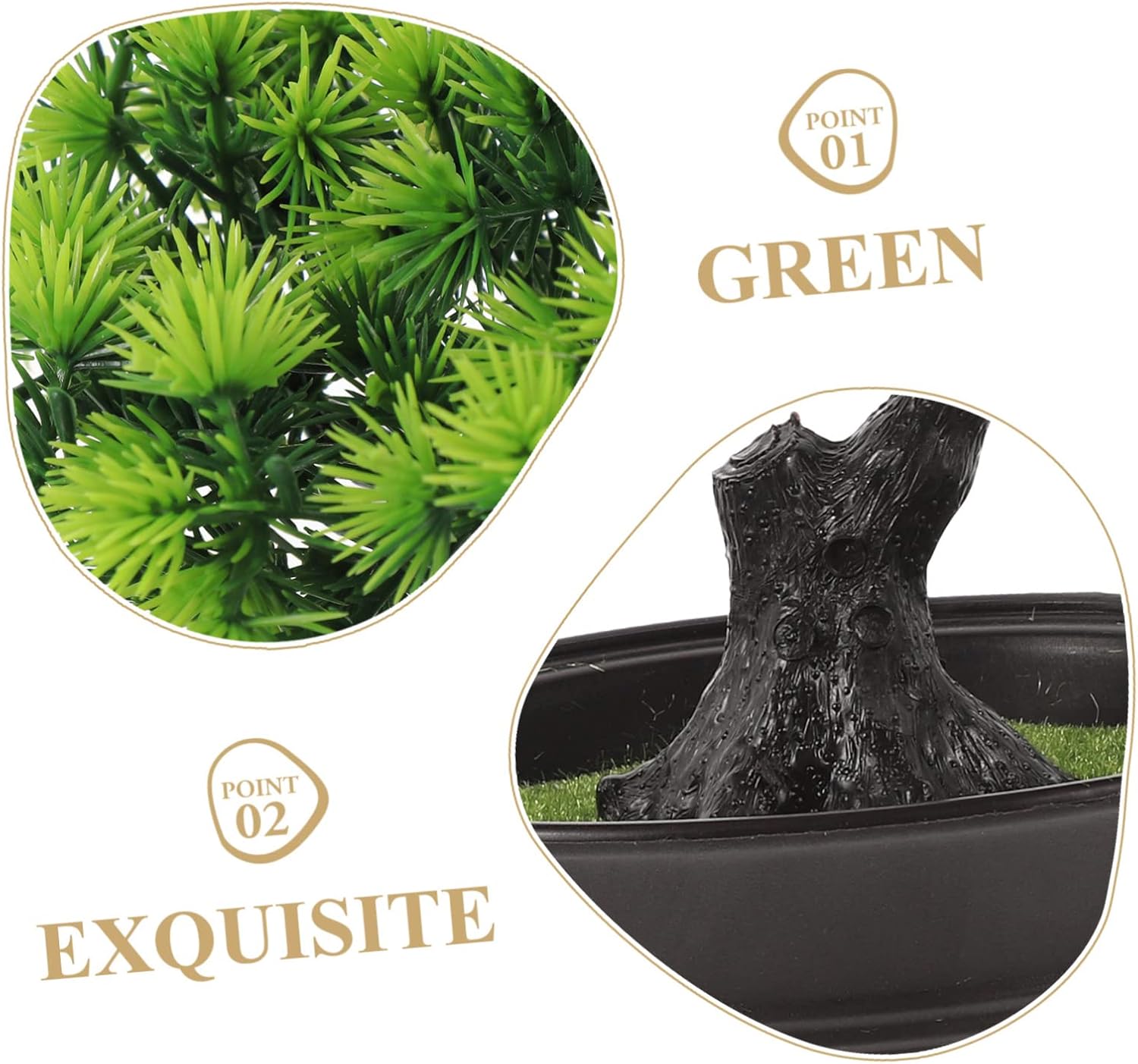 Realistic Fake Bonsai Tree Desk Decoration