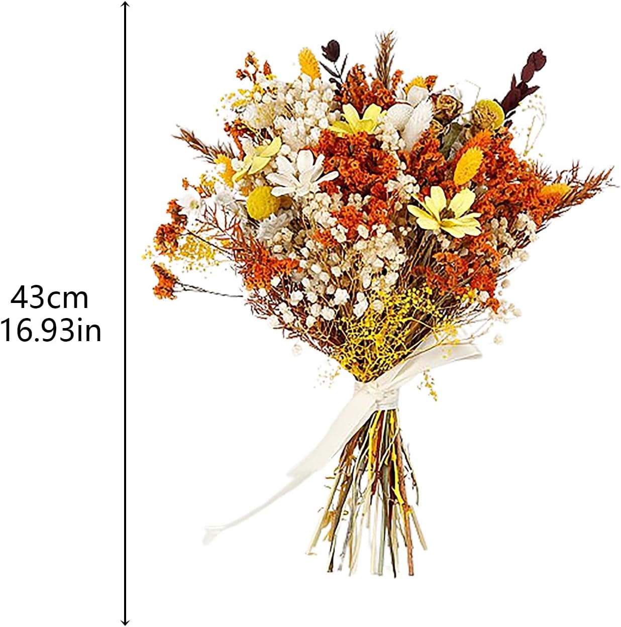 Fall Dried Flower Bouquet Artificial Mixed Foliage Wedding Centerpiece