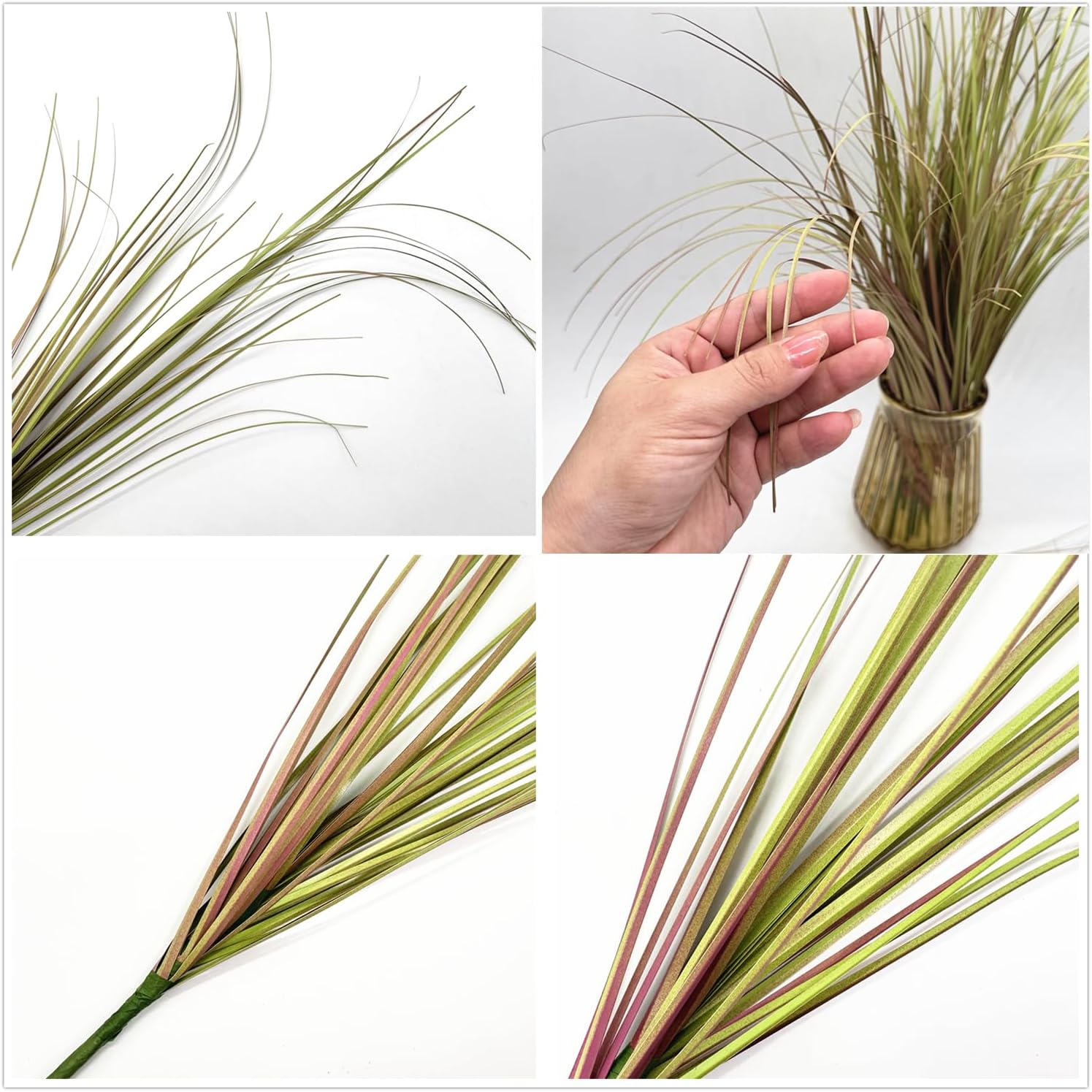 CATTREE Artificial Wheat Grass Plants 16 Pack Purple