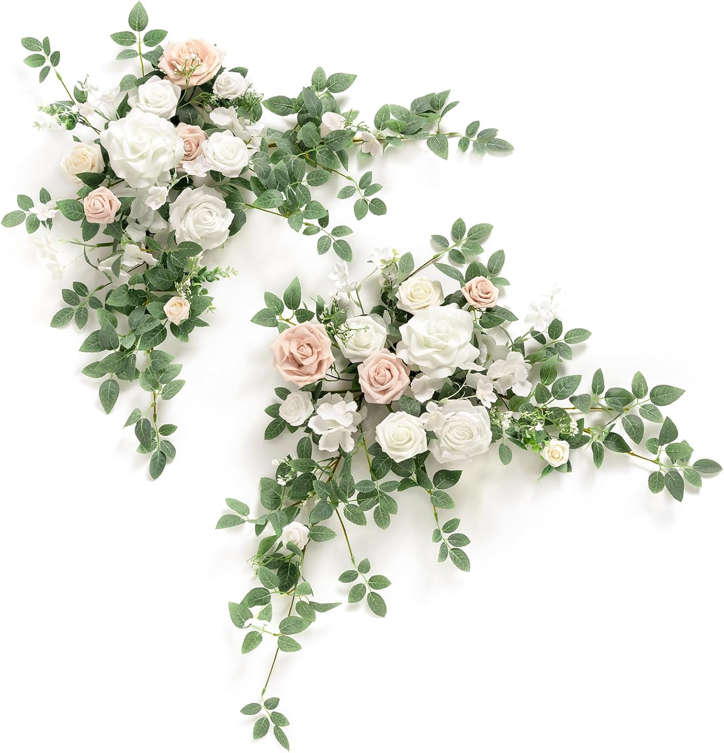 Lings Moment 2PCS Artificial Floral Swags Centerpieces