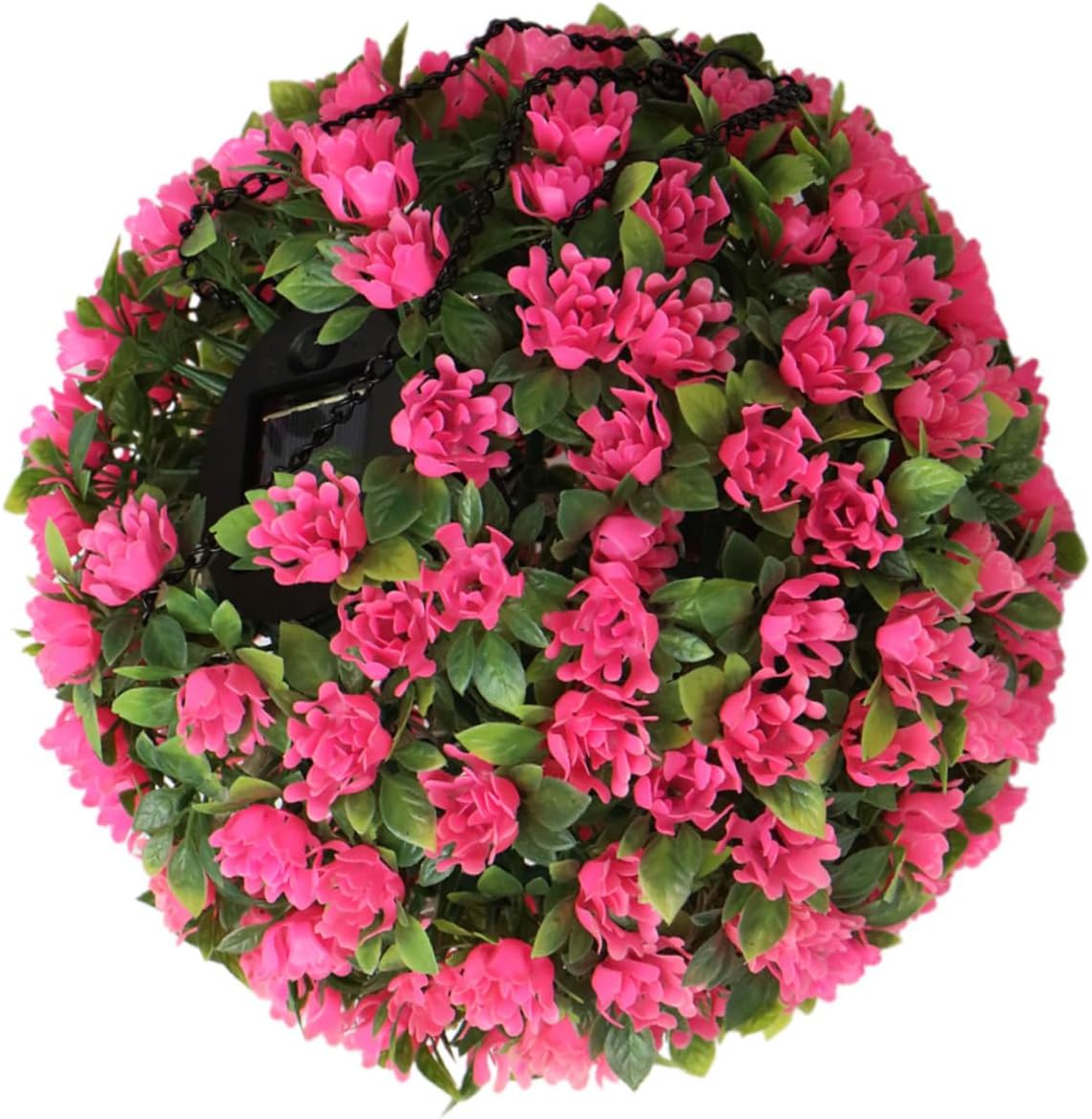 Solar Lighted Topiary Flower Ball for Outdoor Decor