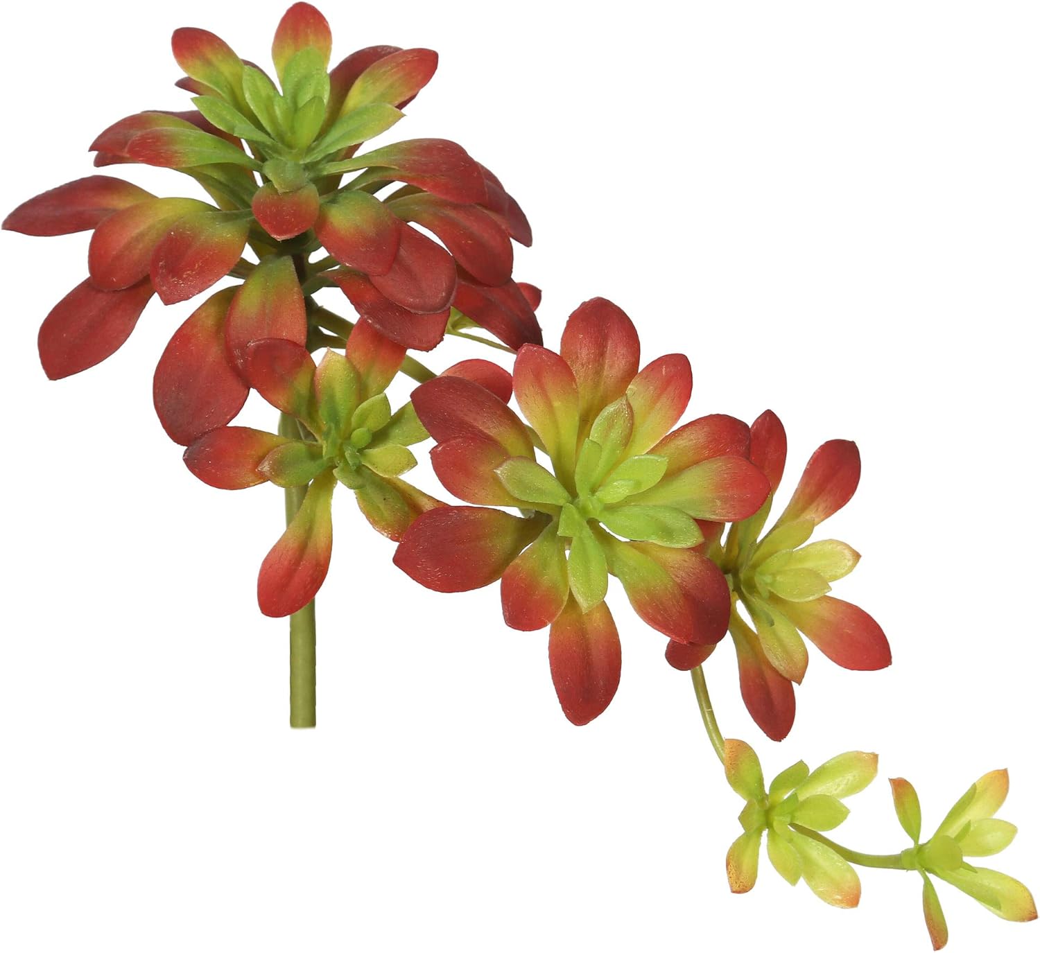 Vickerman 7 Inch Artificial Aeonium Spray Burgundy Green