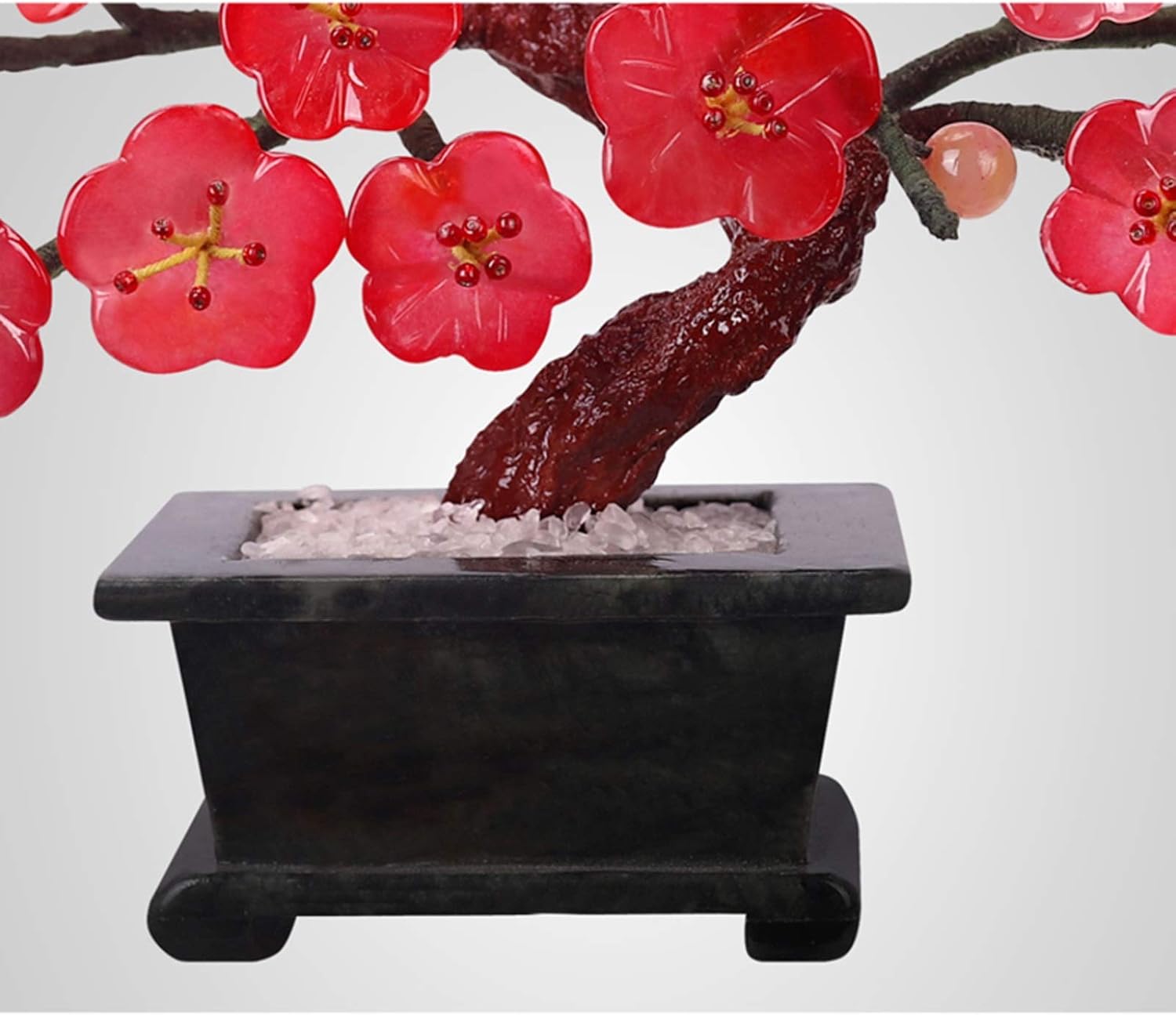 CZCZC Artificial Bonsai Tree Red Blossom