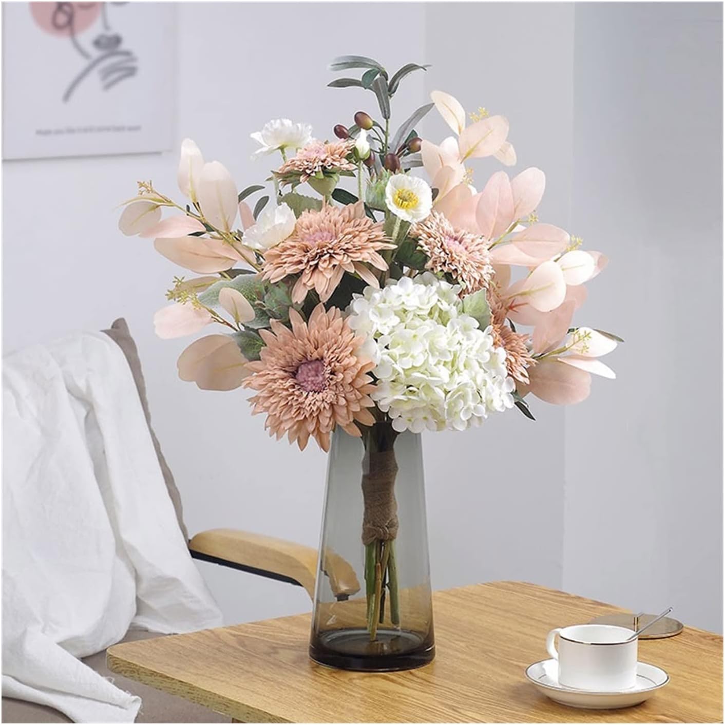 Lifelike Silk Sunflower Bouquet Indoor Decor