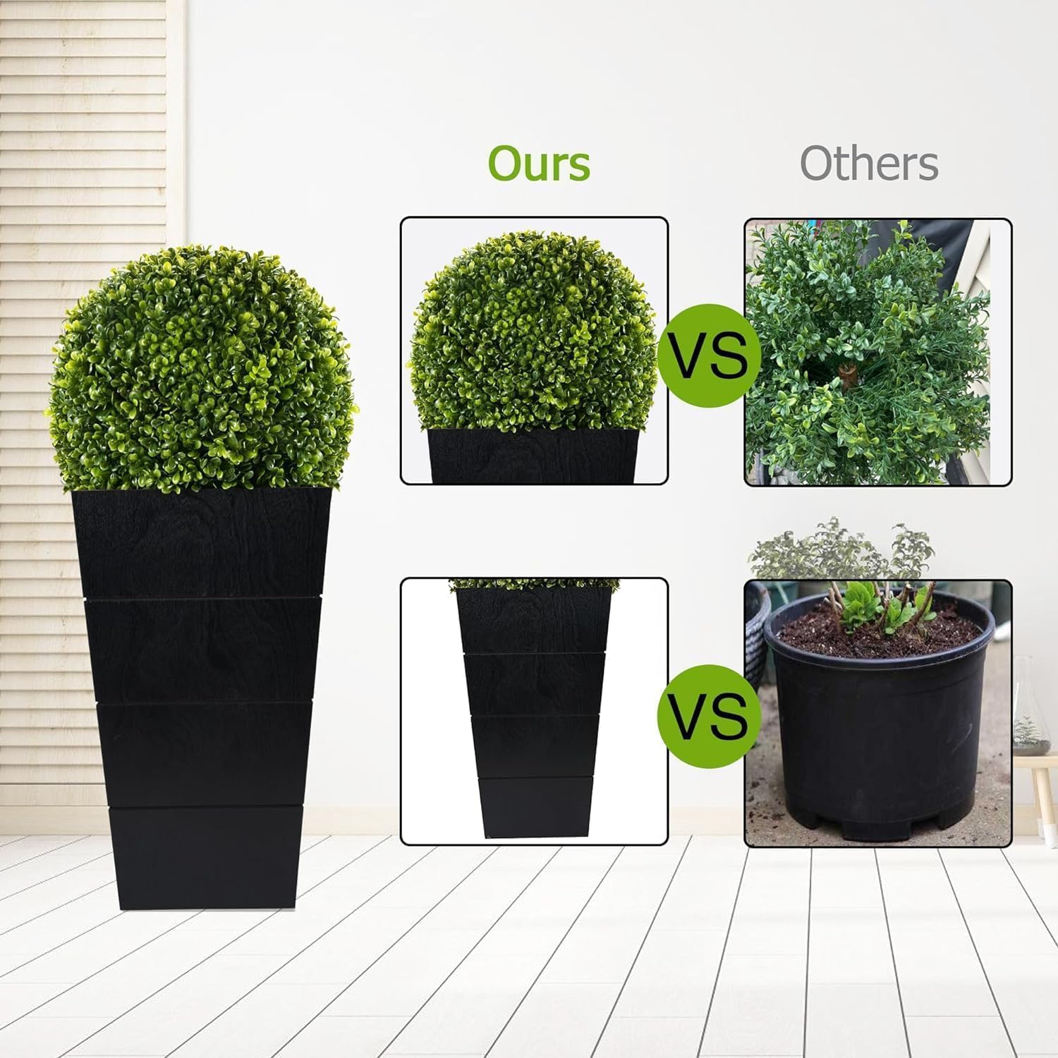 29in Artificial Plants with LED Lights and Battery Power