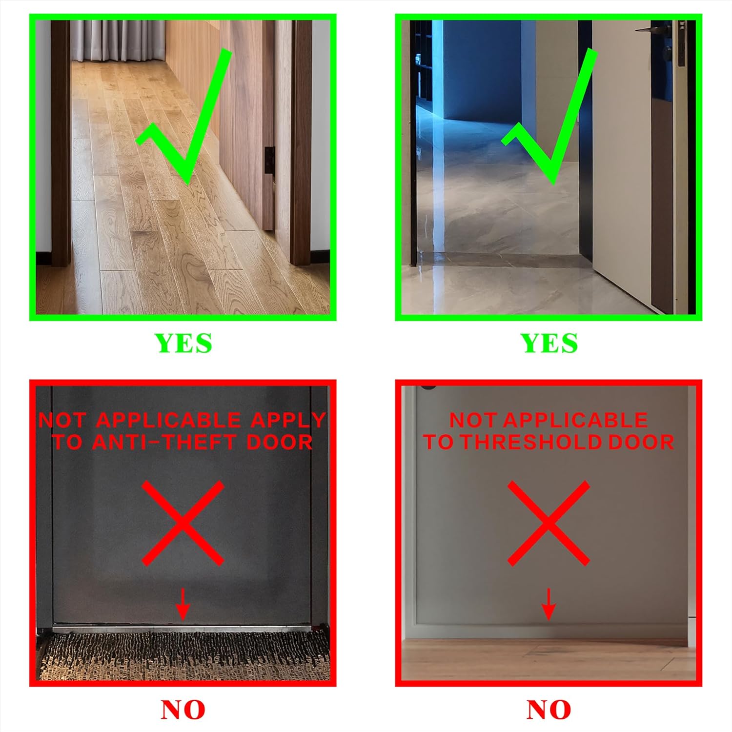 Draft Stopper for Bottom of Doors Brown