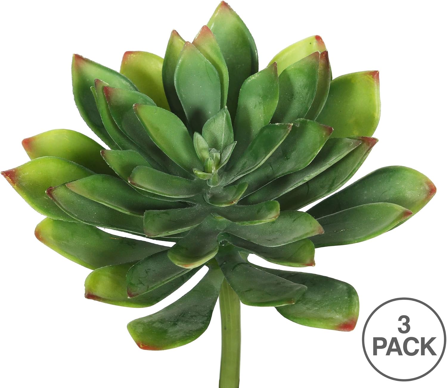 Vickerman 10 Inch Artificial Green Succulent Stem