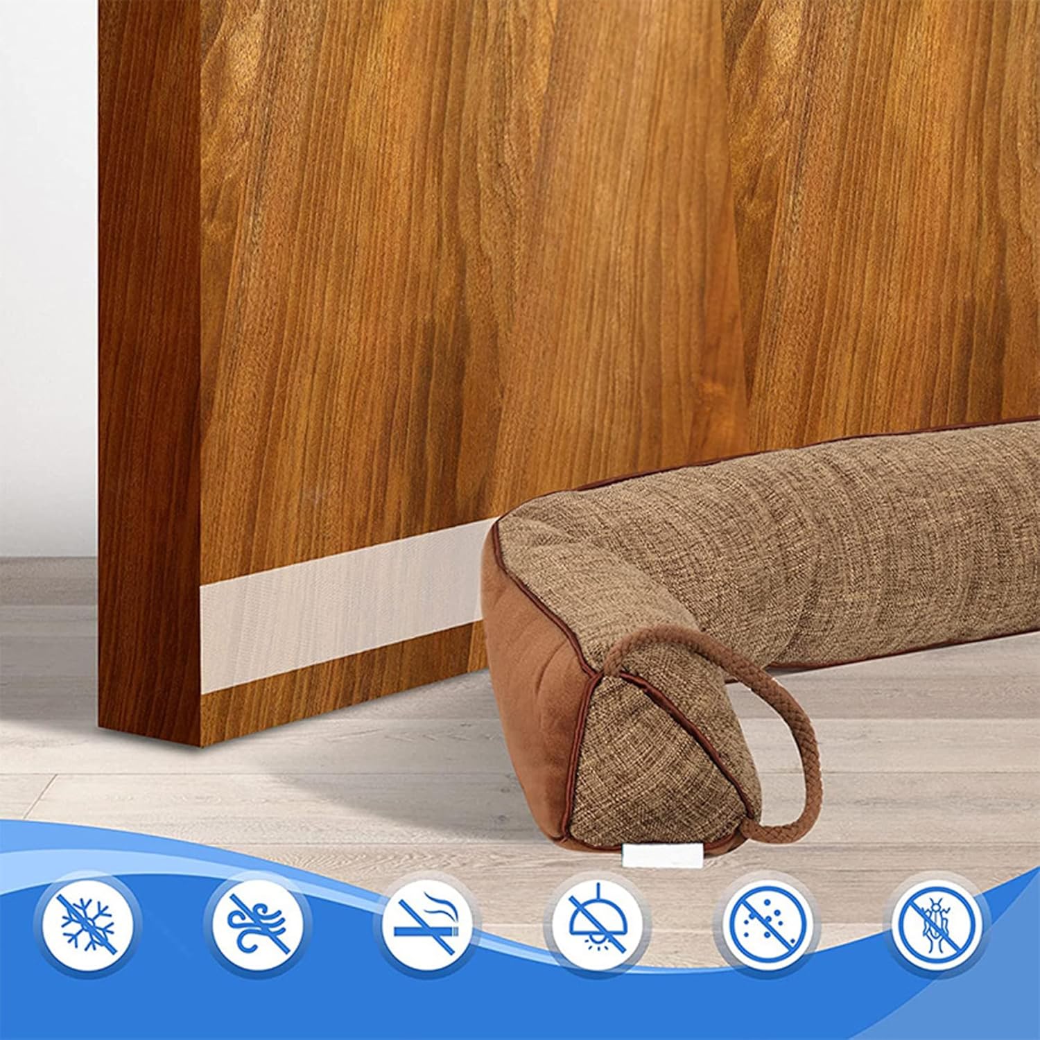 Yaoliucp Door Draft Stopper 36 Inch Triangular Blocker with Handle