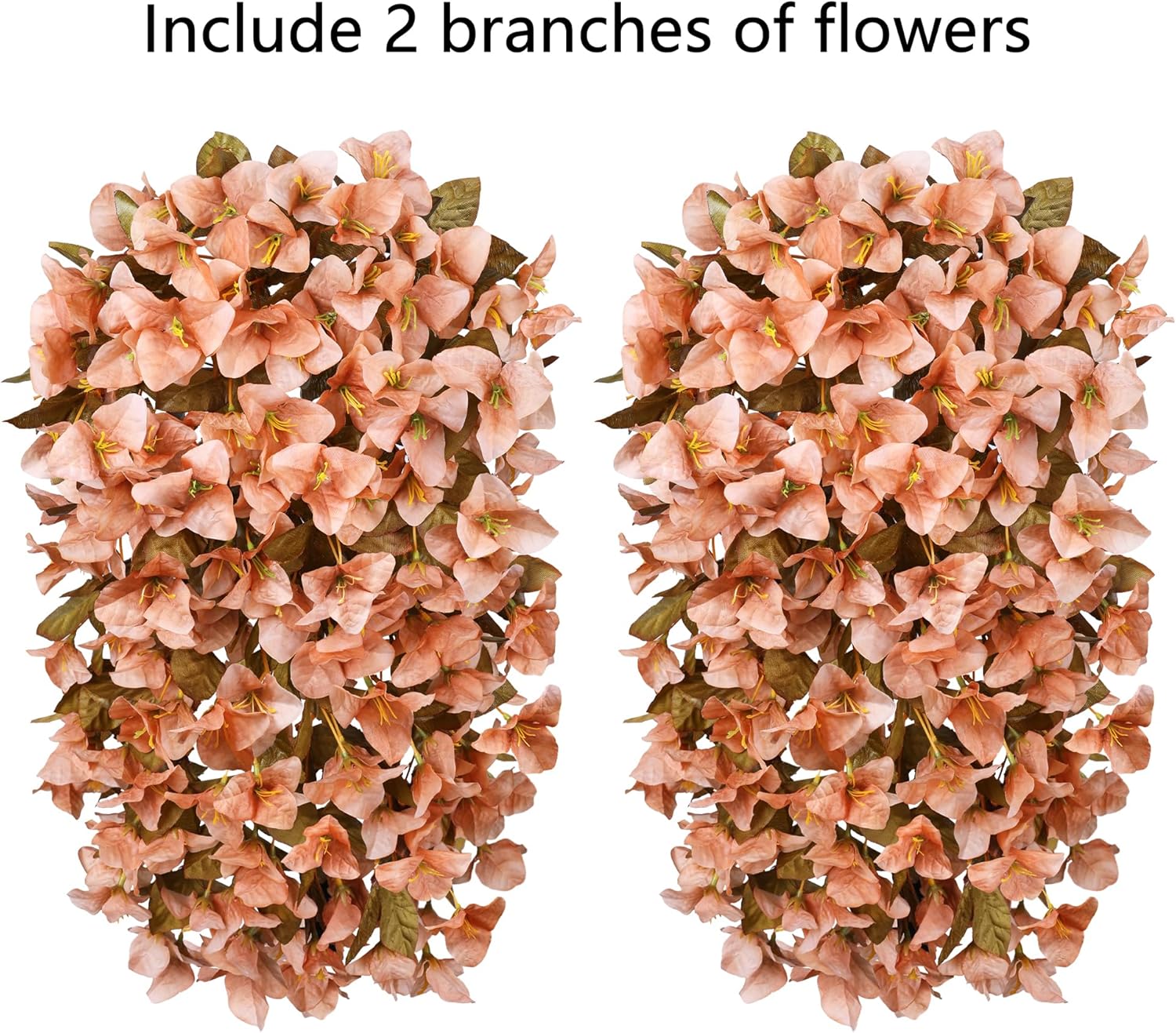 HyeFlora Artificial Bougainvillea Hanging Flowers 2pcs 1