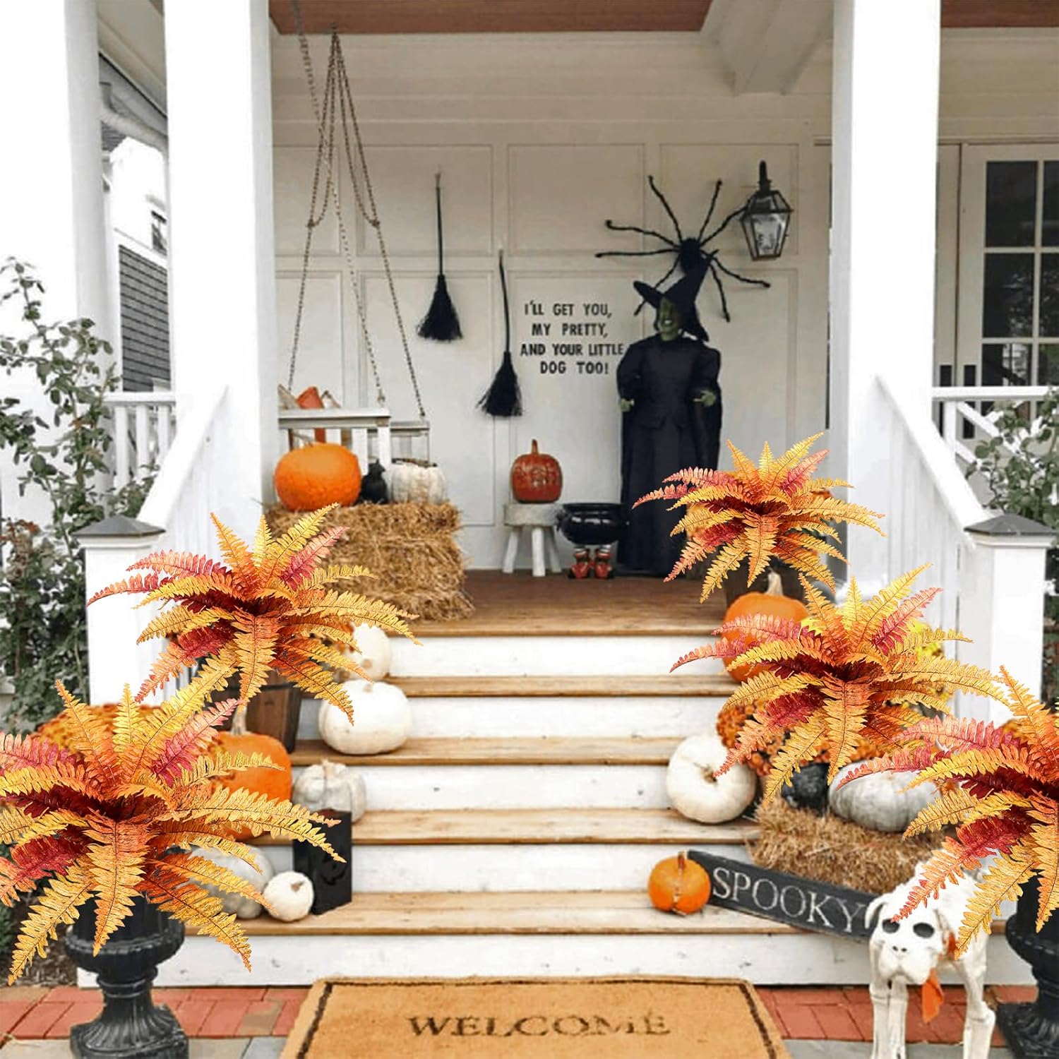 Dremisland Artificial Fall Plants and Ferns Set of 2