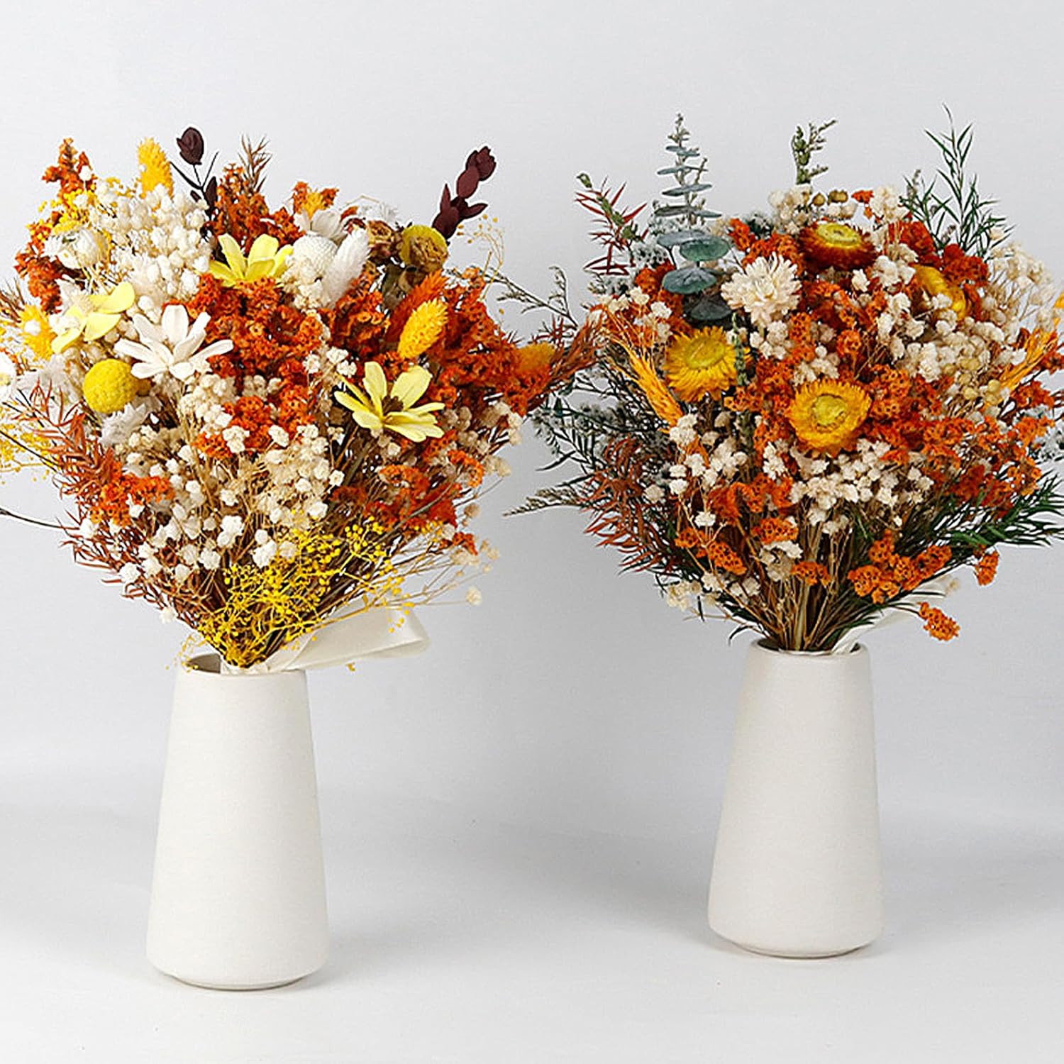 Fall Dried Flower Bouquet Artificial Mixed Foliage Wedding Centerpiece